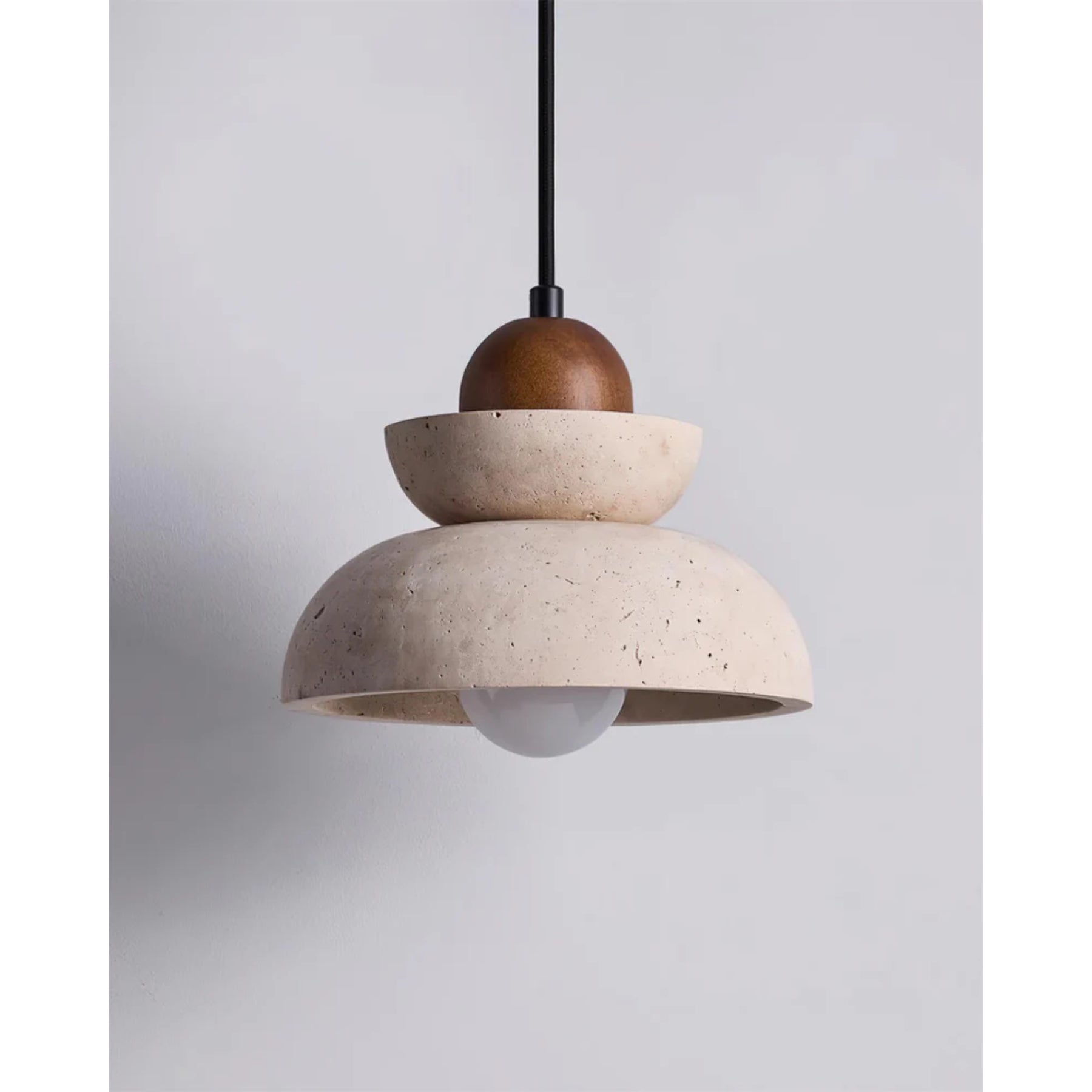 Rasvello Travertine Pendant Light