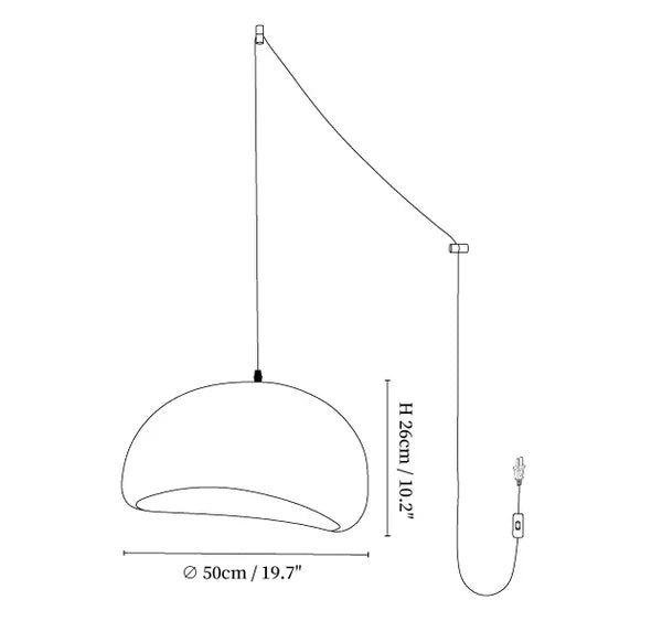 Kamara Plug In Pendant Light