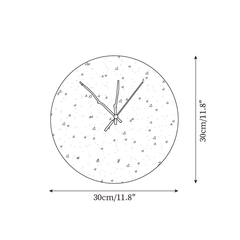 Marrivo Travertine Wall Clock