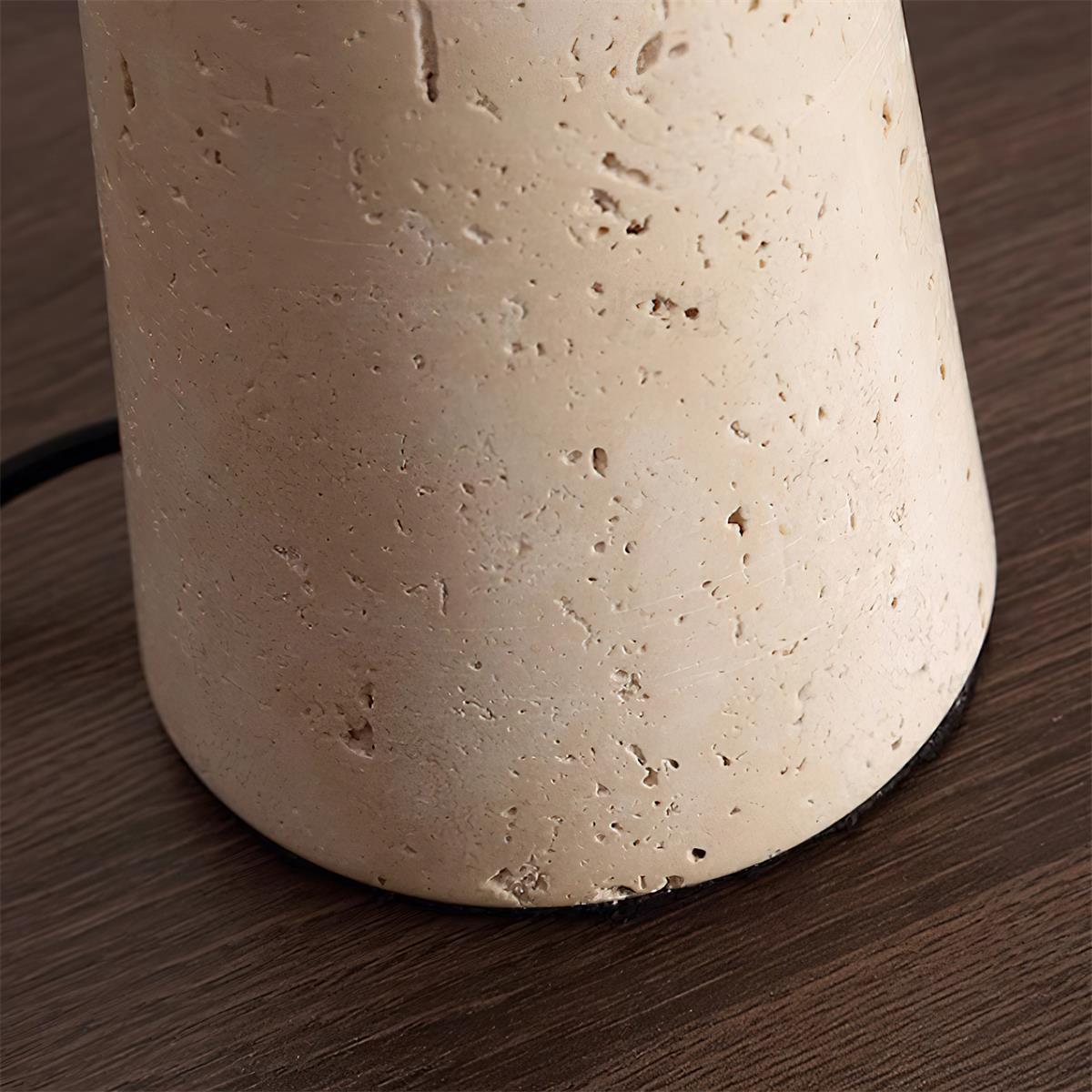 Flyzon Travertine Table Lamp
