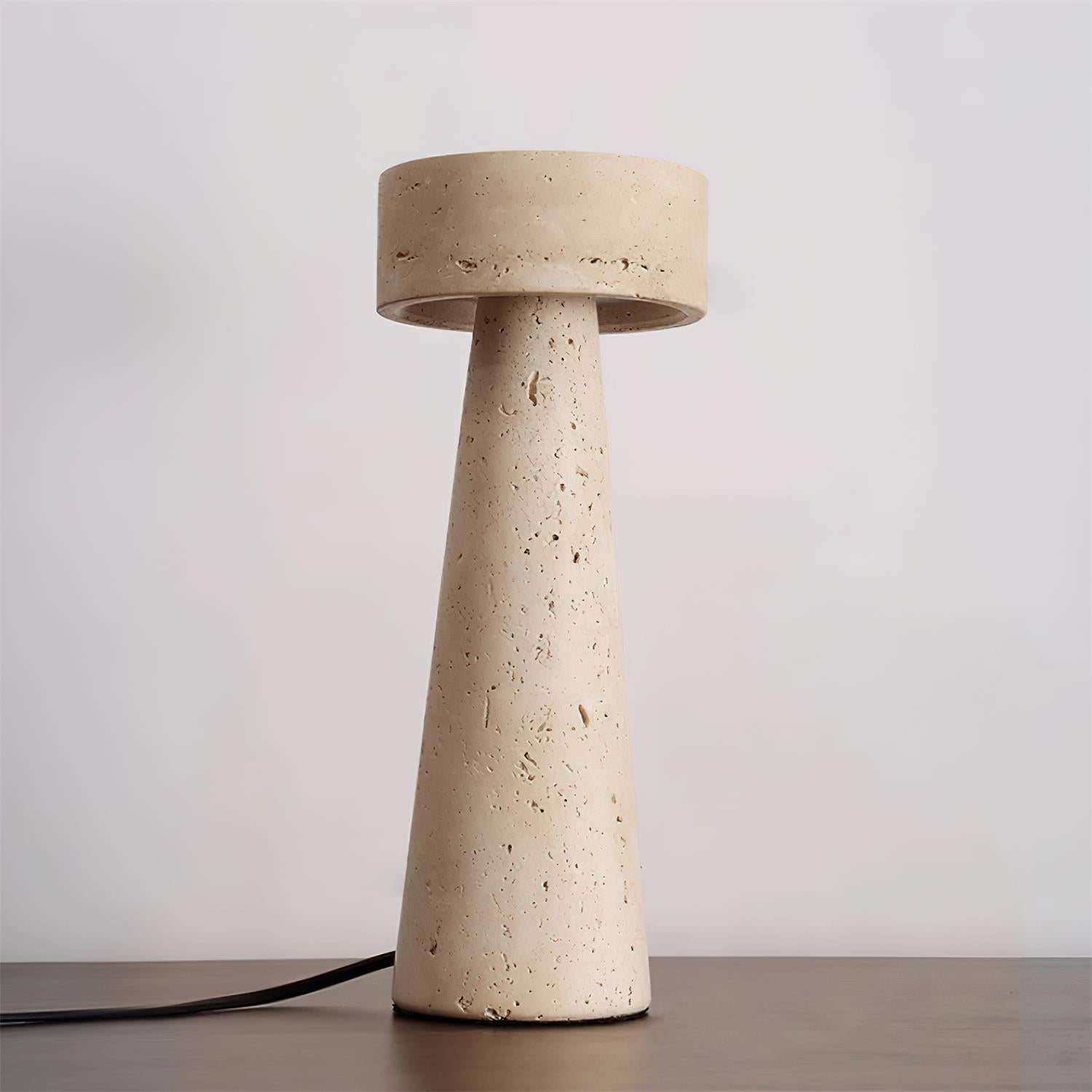 Flyzon Travertine Table Lamp