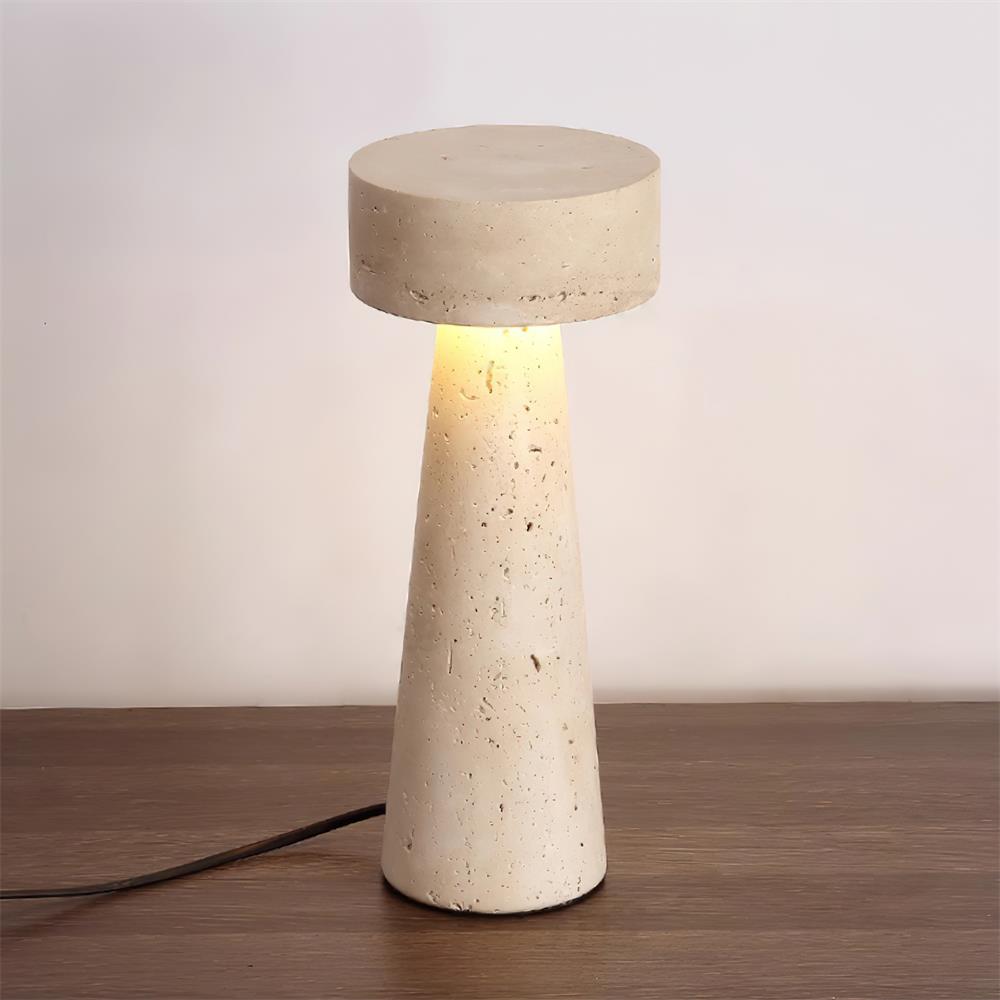Flyzon Travertine Table Lamp