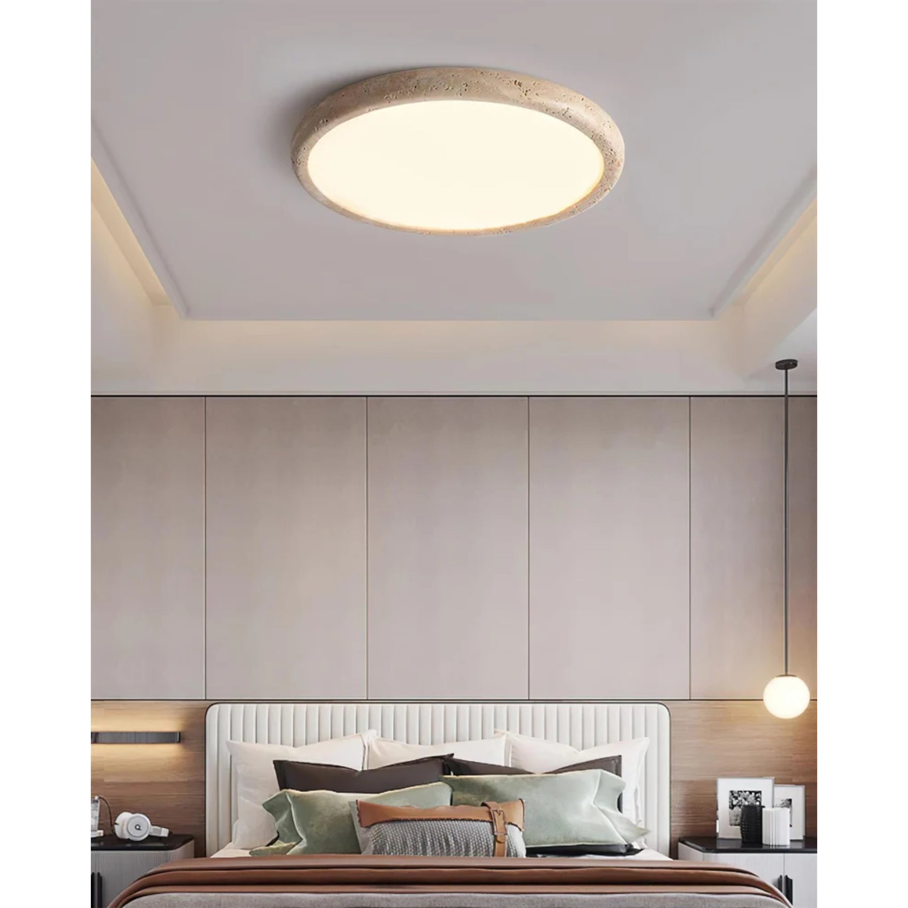 Elbato Travertine Ceiling Light