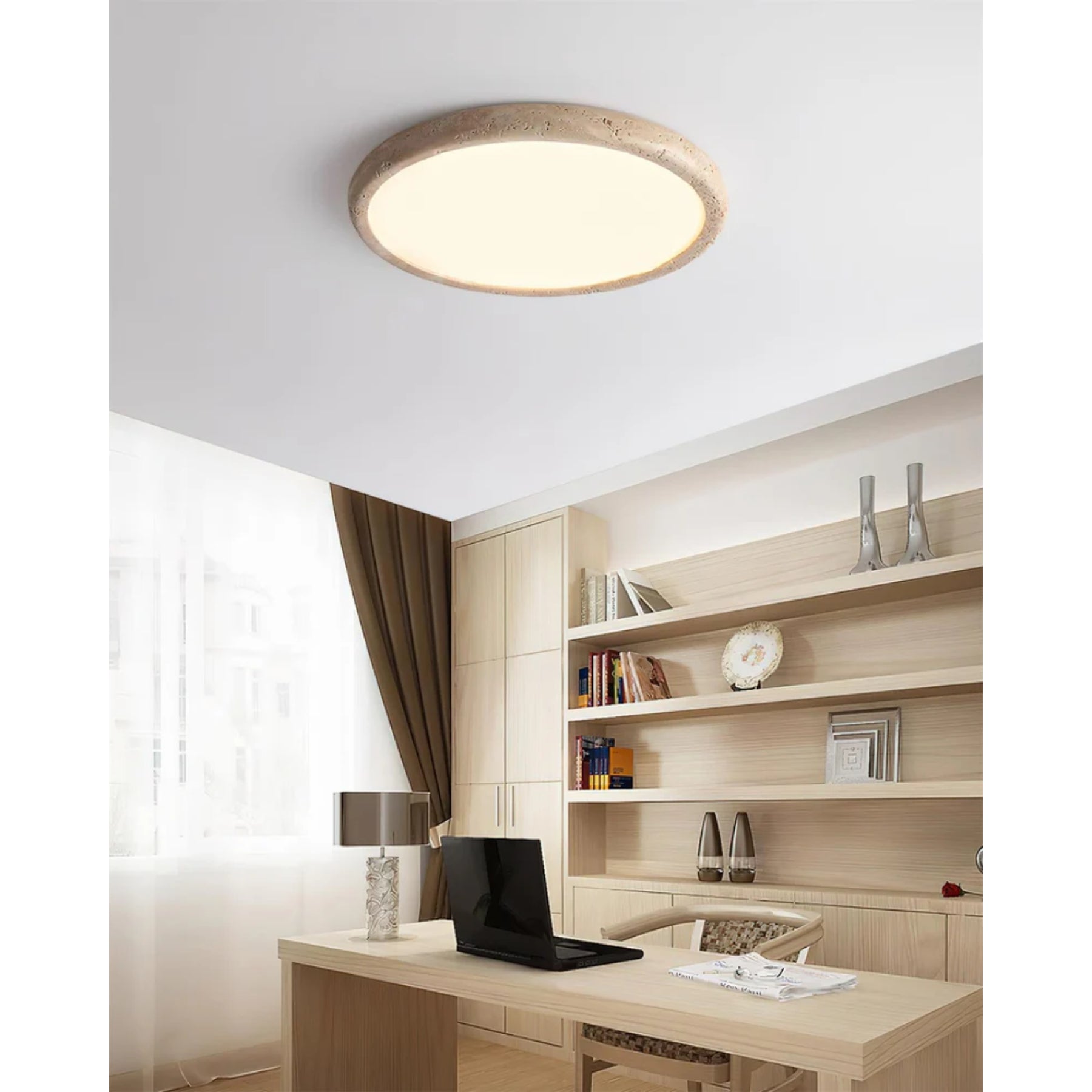 Elbato Travertine Ceiling Light