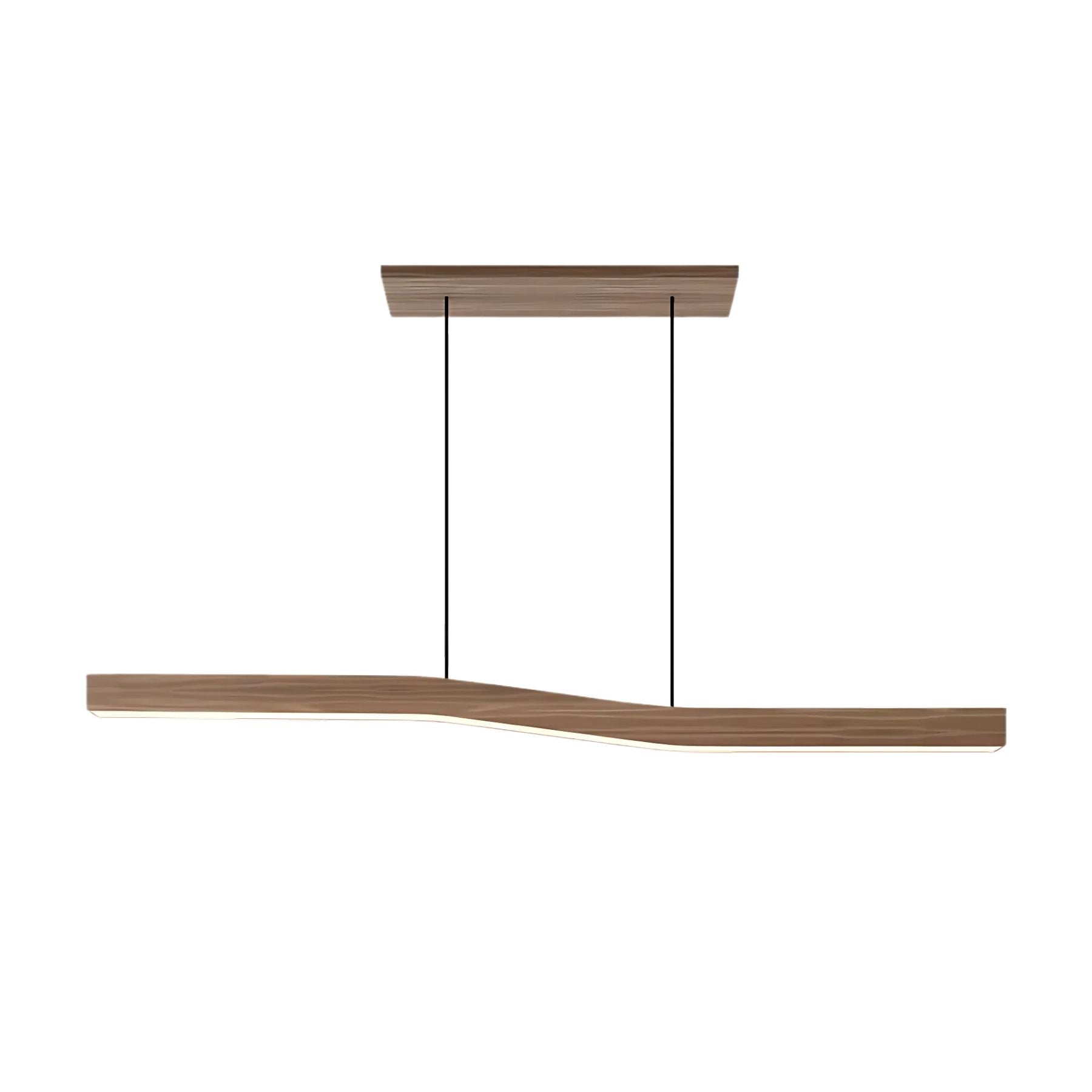 Waveline Wooden Japandi Pendant Light
