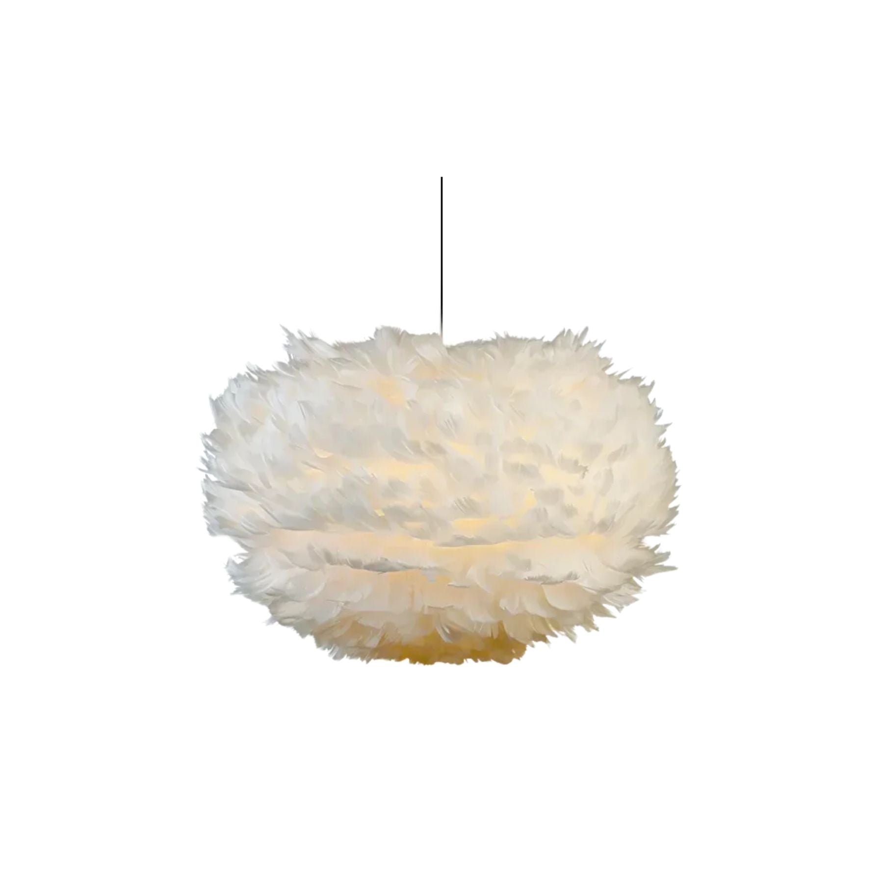 Zela Feather Design Pendant Light