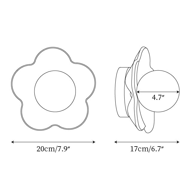 Selani Flower-Shaped Wall Light