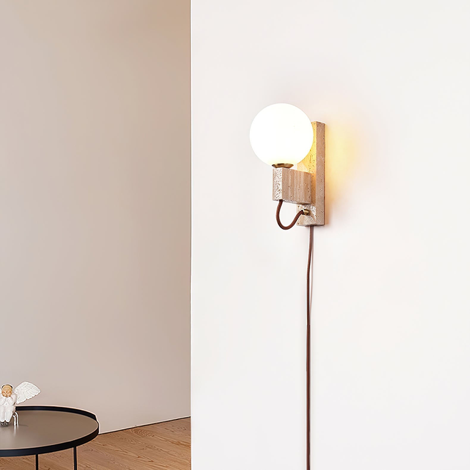 Telisno Travertine Wall Light