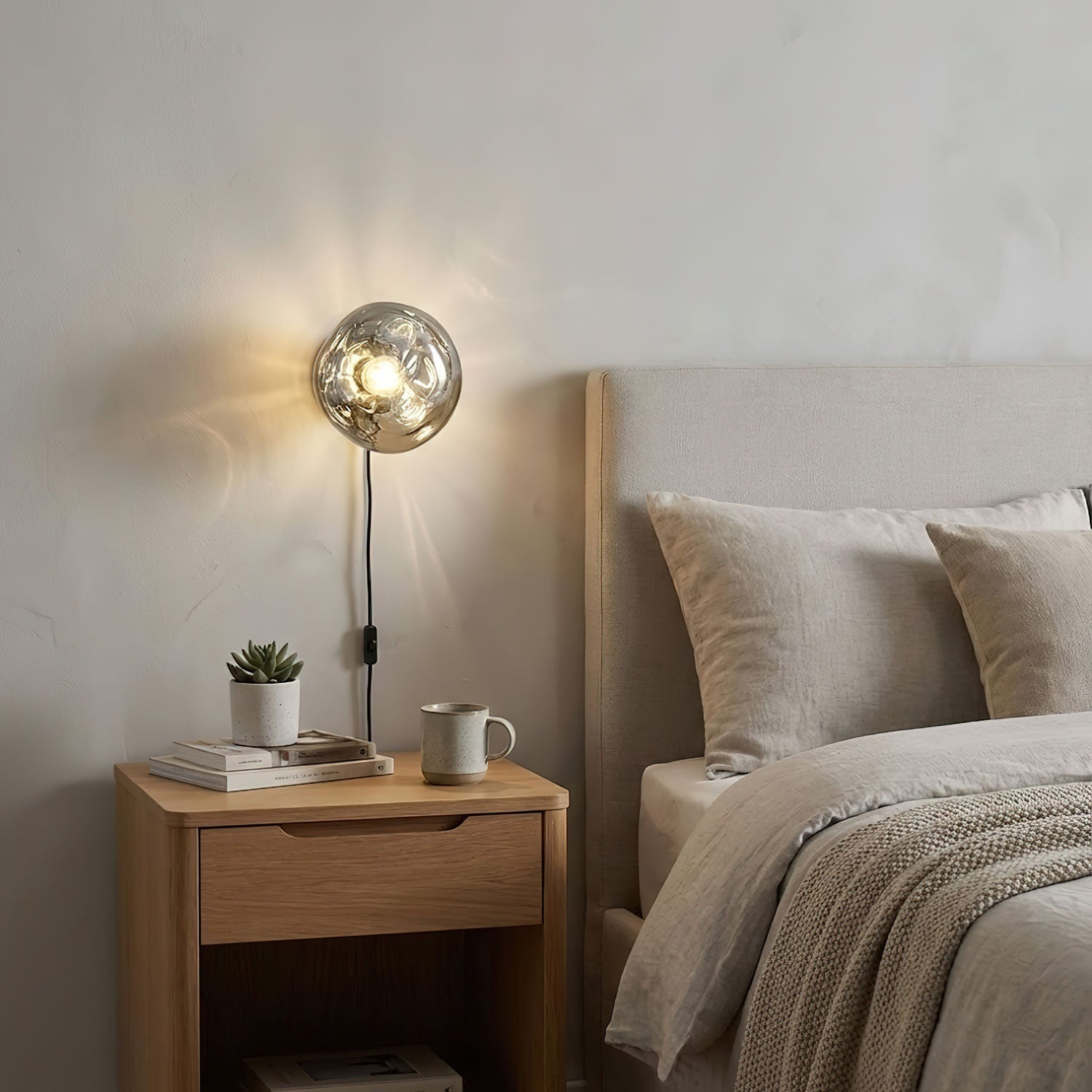 Syrlion Orb Wall Light With Plug