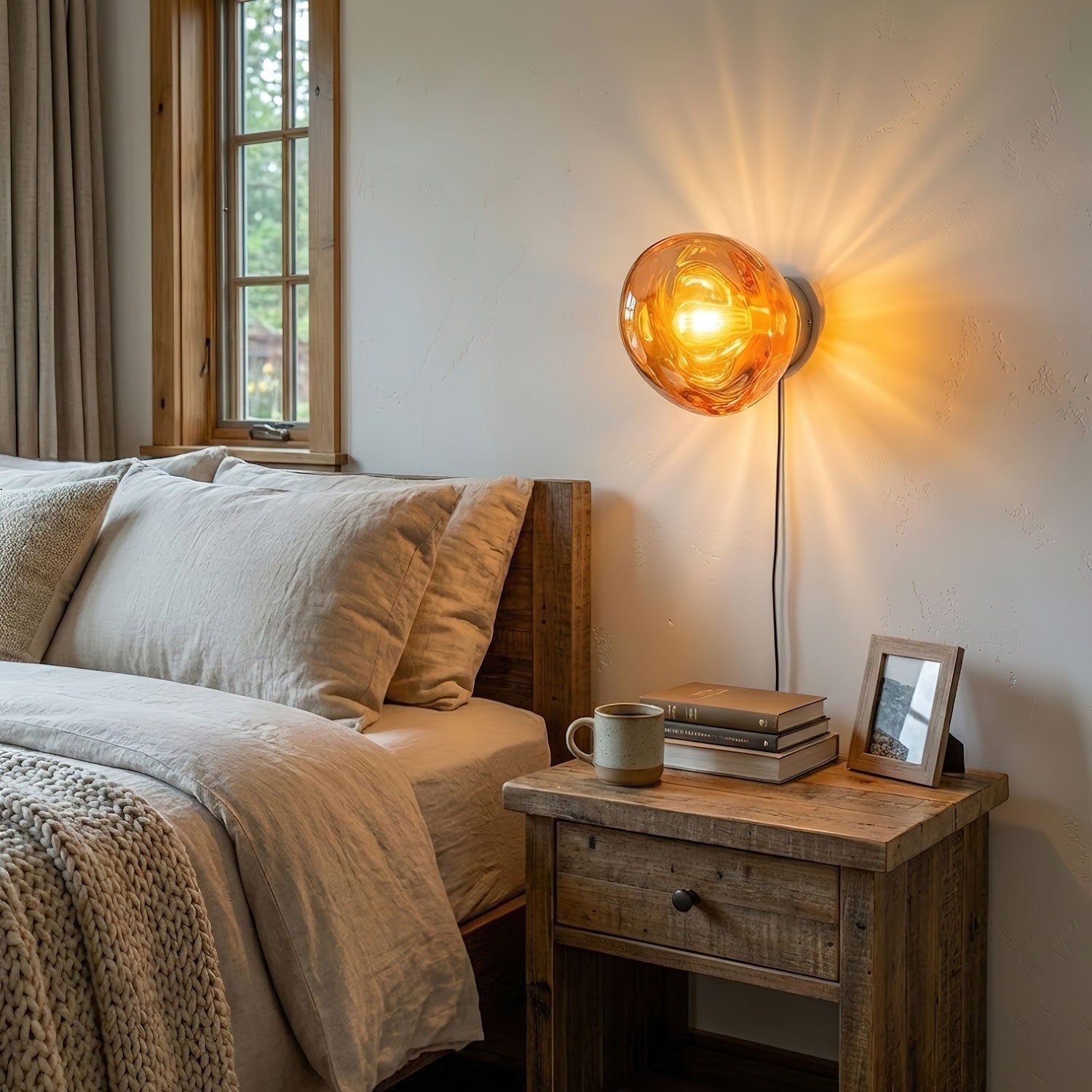 Syrlion Orb Wall Light With Plug