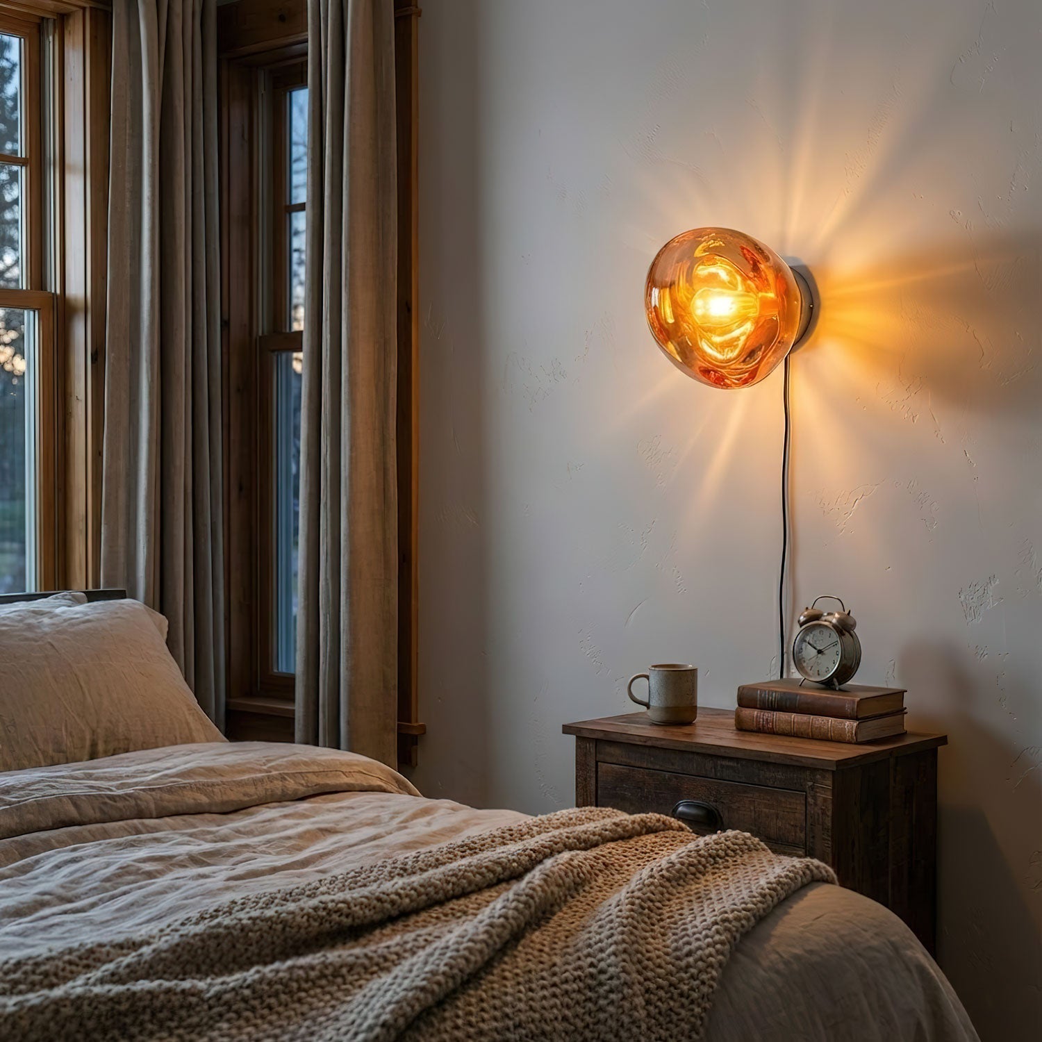 Syrlion Orb Wall Light With Plug