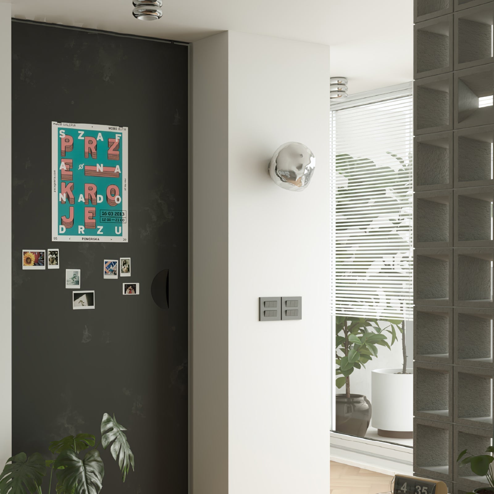 Syrlion Orb Wall Light With Plug