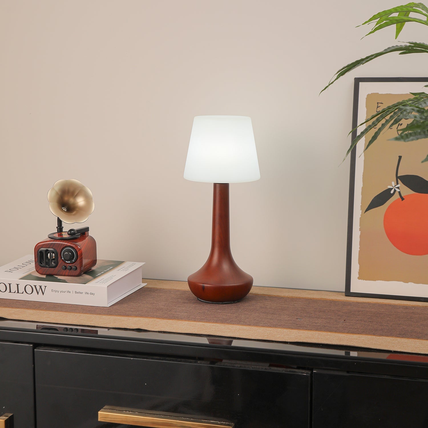 Lentazo Wooden Table Lamp