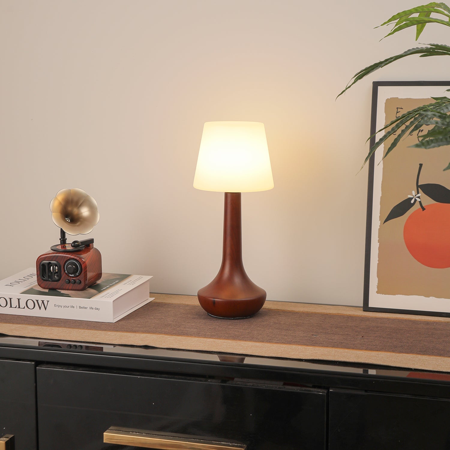 Lentazo Wooden Table Lamp