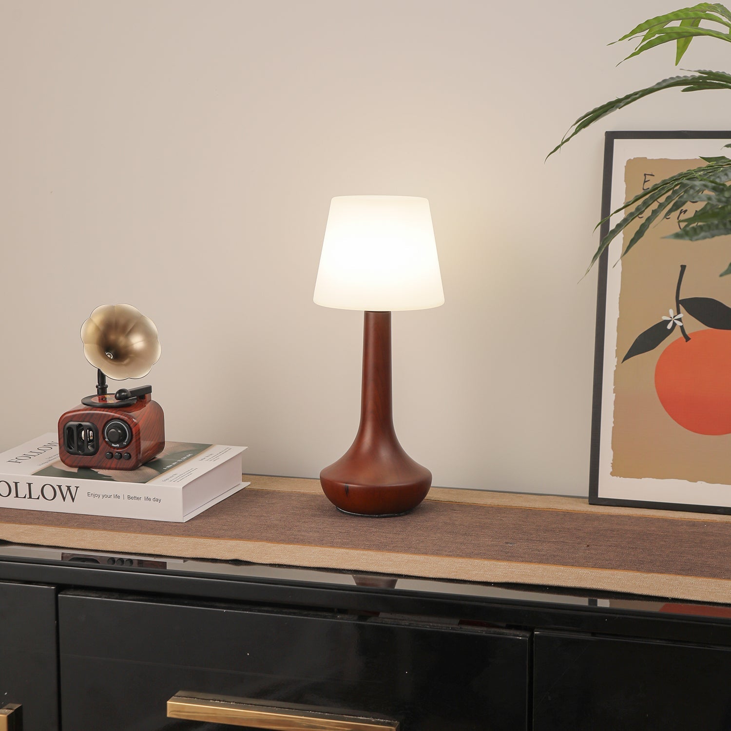 Lentazo Wooden Table Lamp
