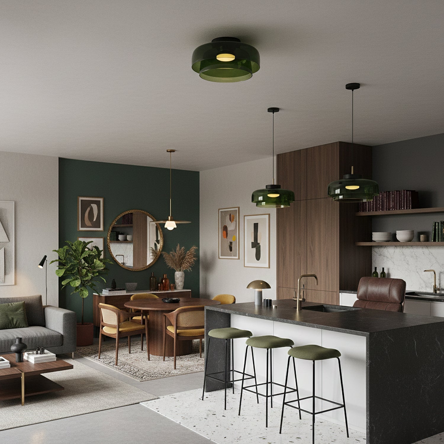 Dunton Round Ceiling Light