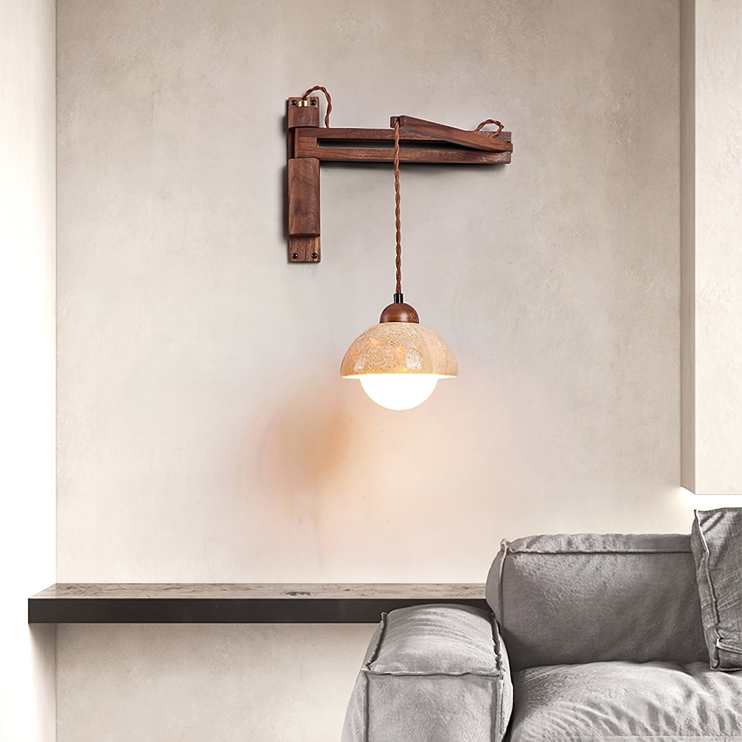 Melinoge Travertine Wall Light