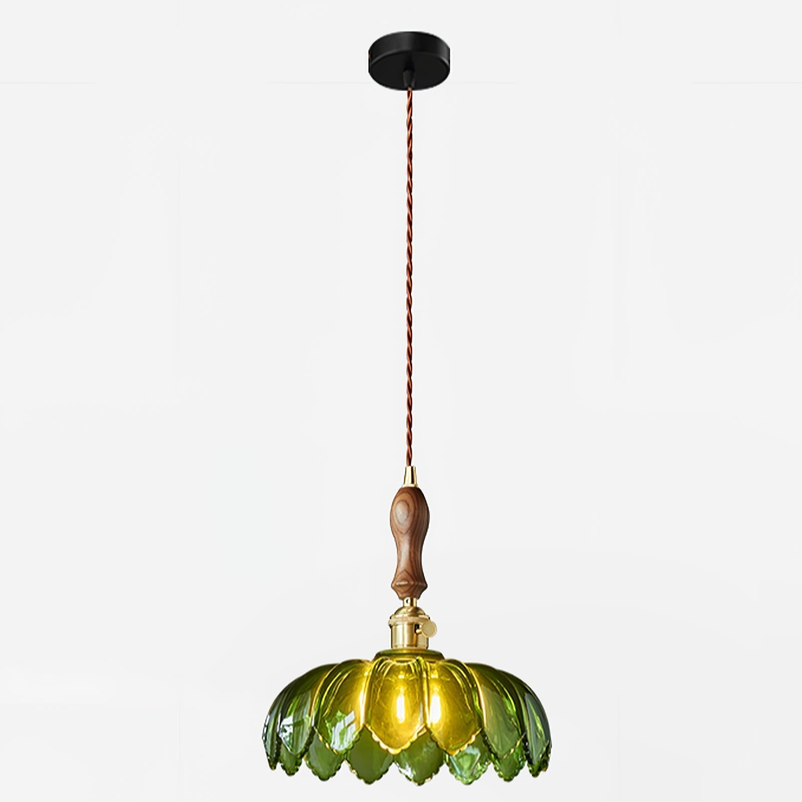 Fandero Flower Wood Design Pendant Light