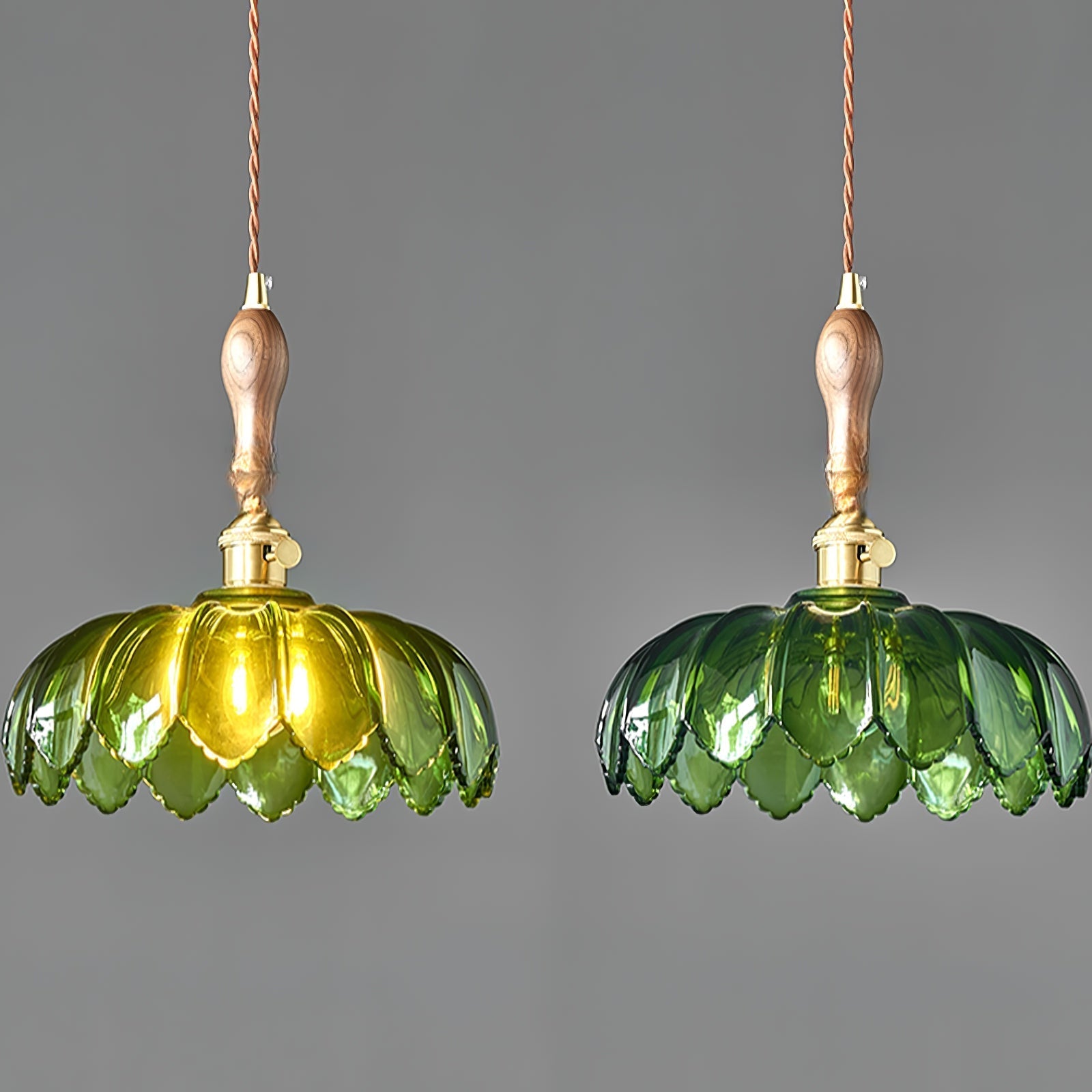 Fandero Flower Wood Design Pendant Light