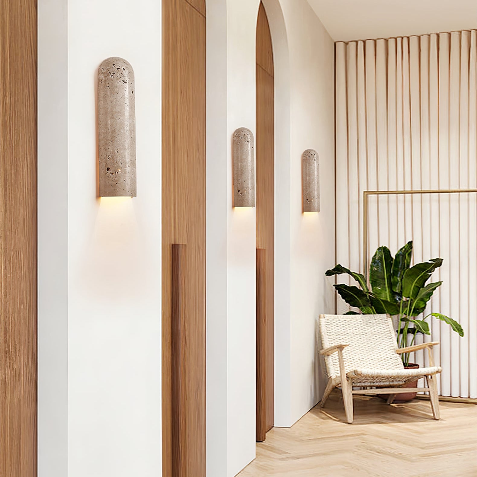 Liozane Travertine Wall Light