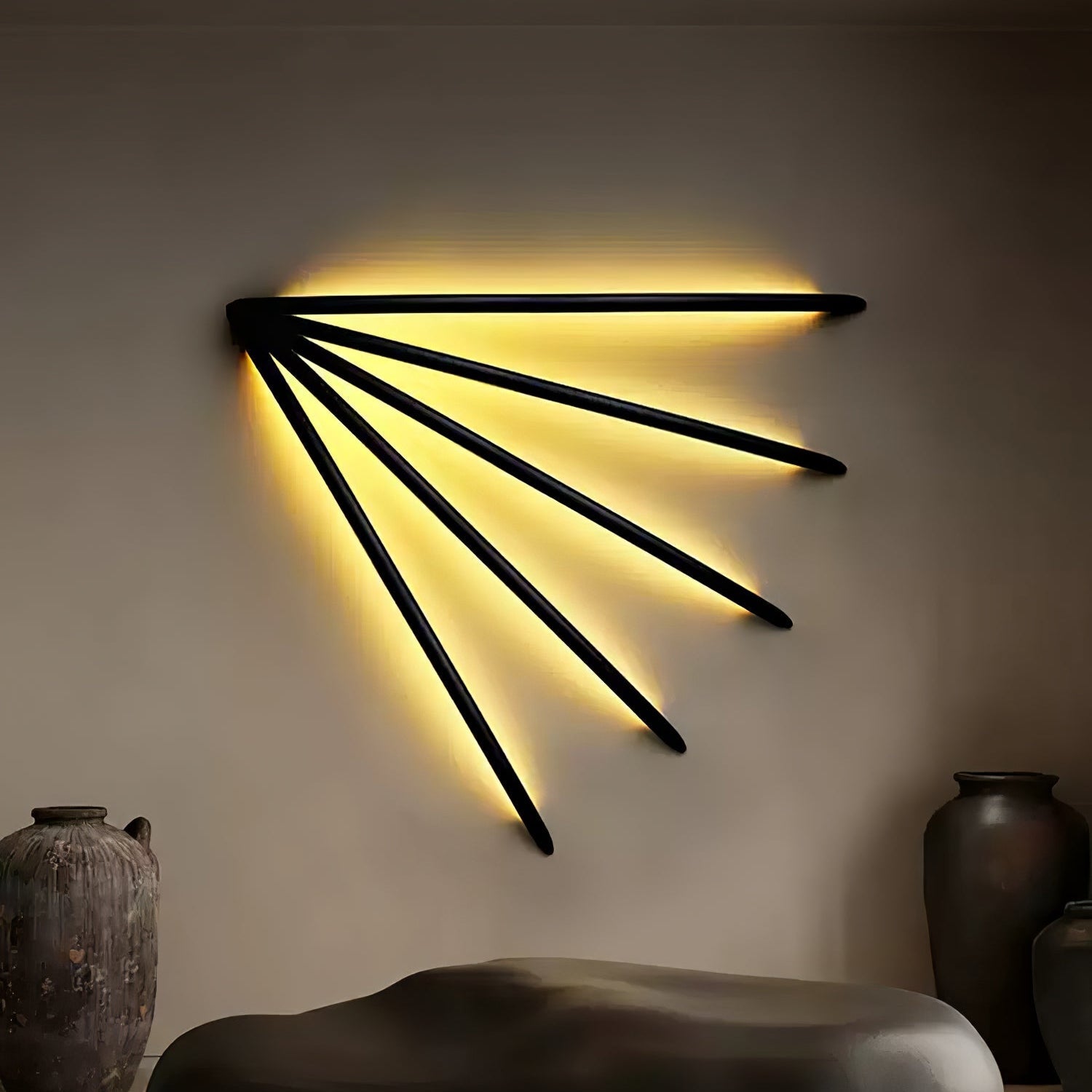 Lonema Curved Wooden Wall Light