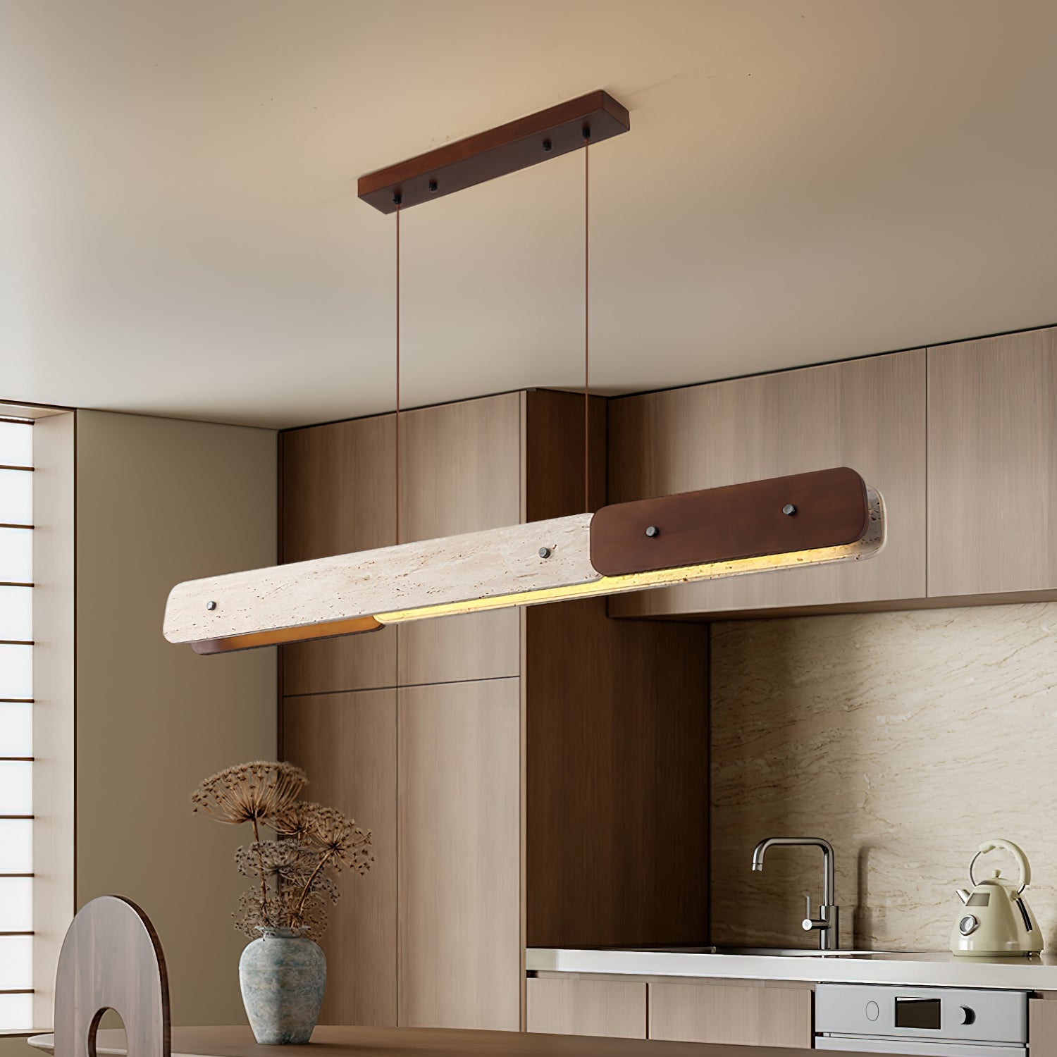 Lengave Travertine Pendant Light