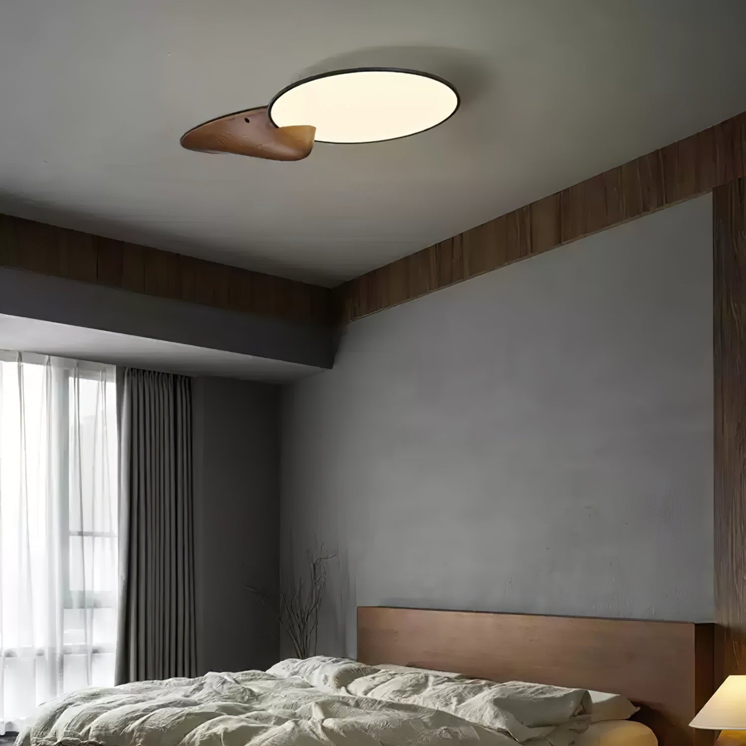 Yollen Disc Wooden Ceiling Light