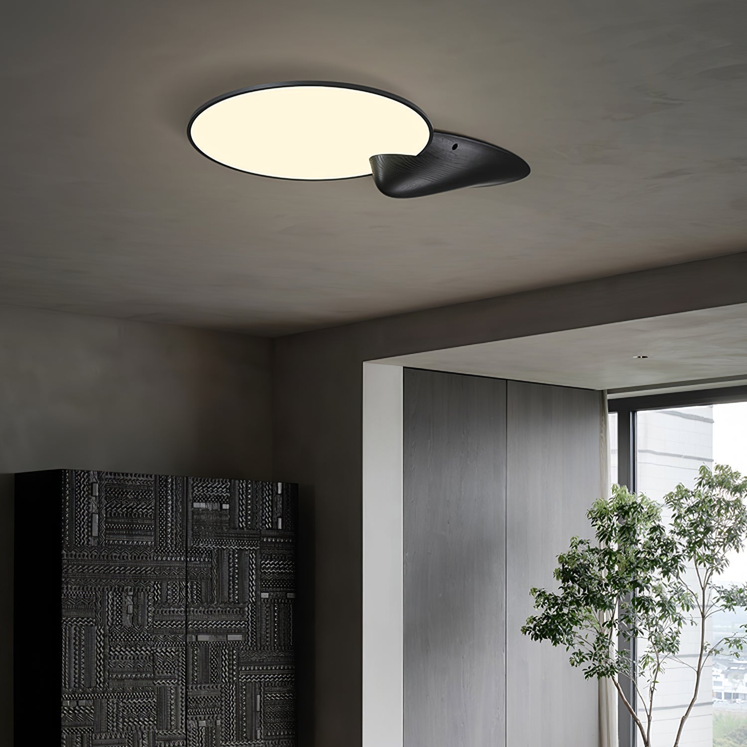 Yollen Disc Wooden Ceiling Light