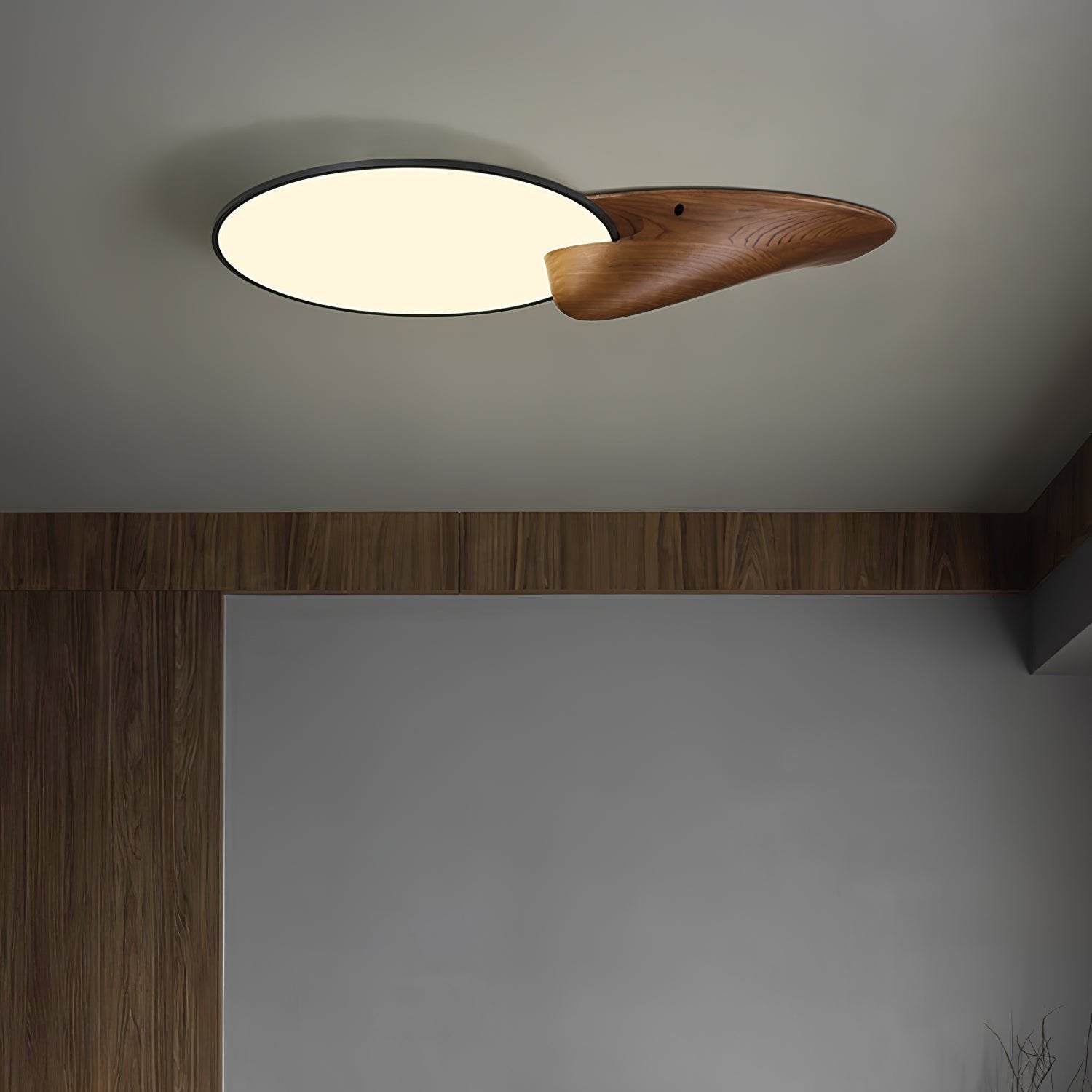Yollen Disc Wooden Ceiling Light