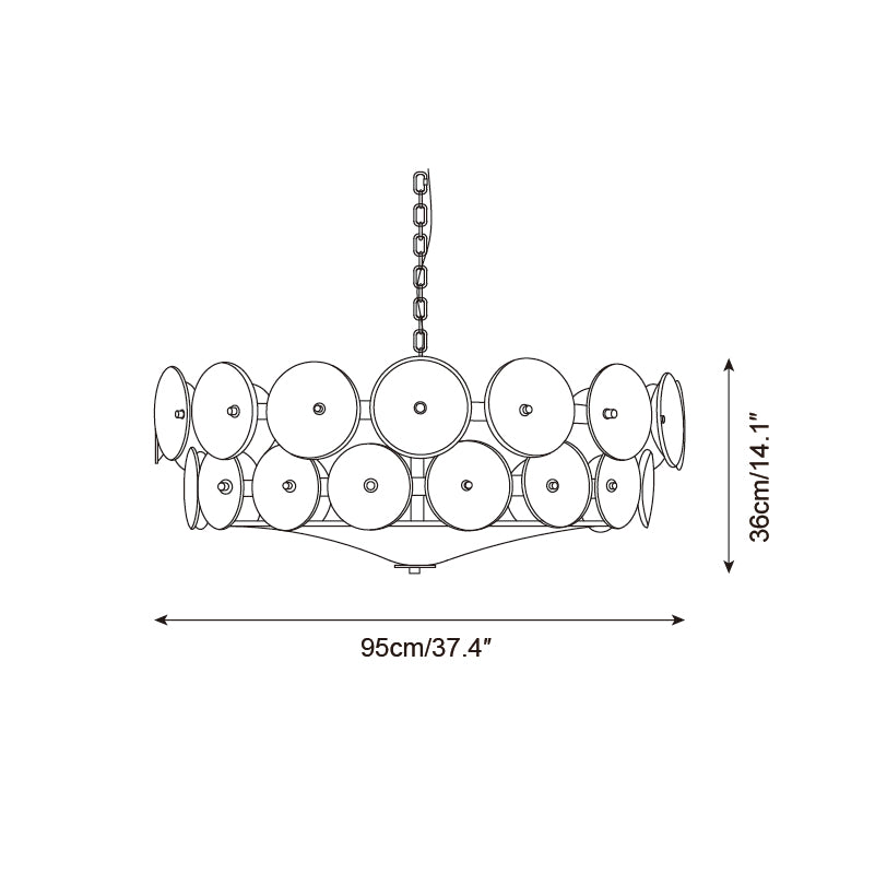 Sowenro Round Chandelier