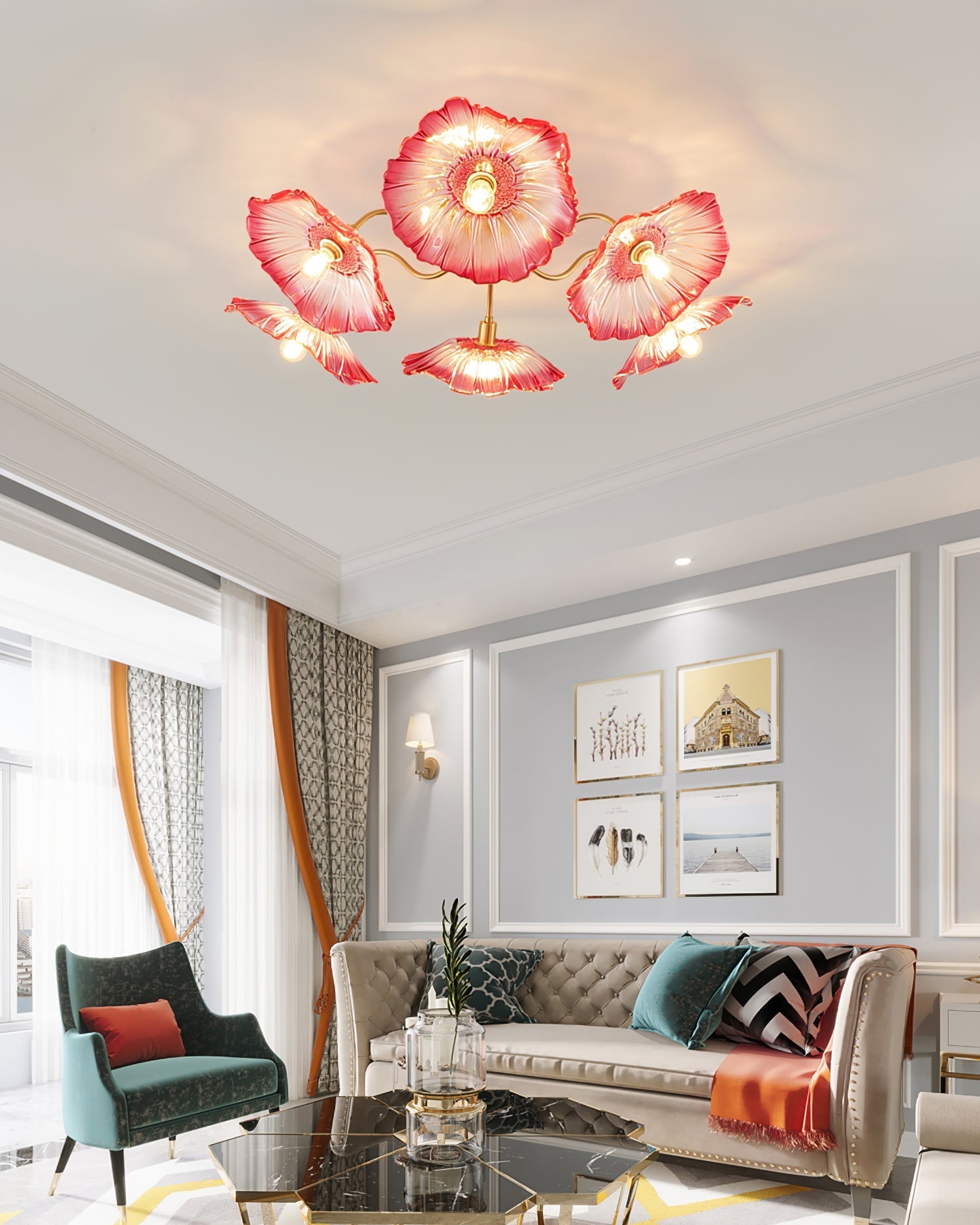 Mera Leaf Ceiling Light