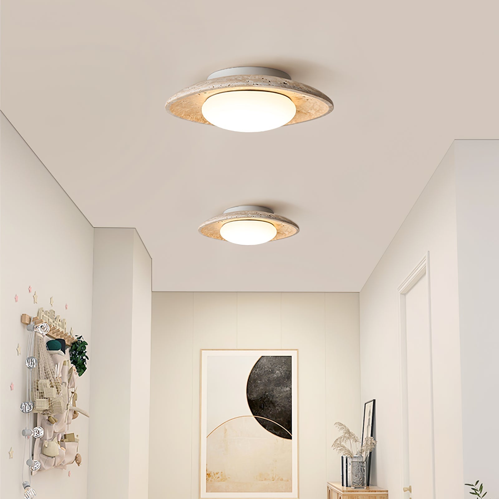 Moso Natural Stone Ceiling Light