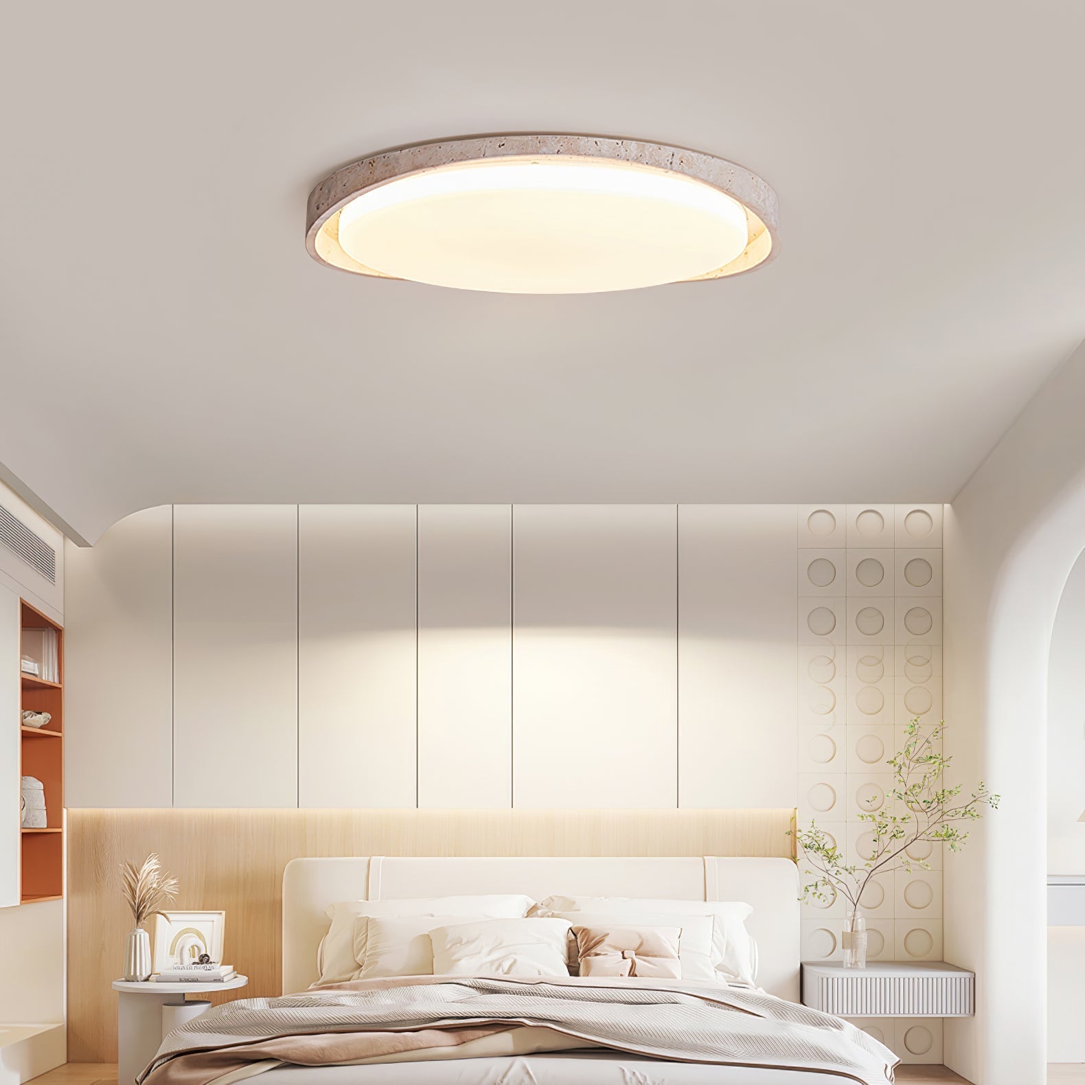 Aruz Wave Natural Stone Ceiling Light