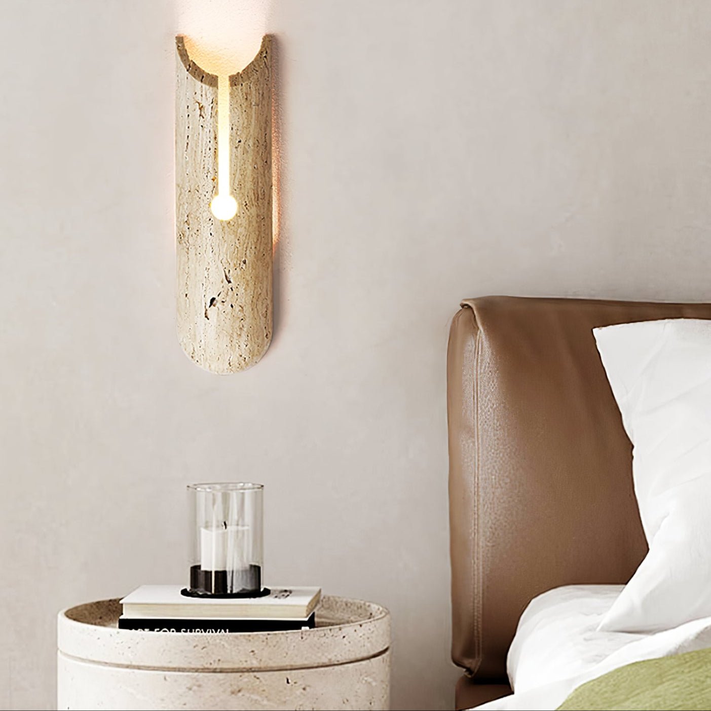 Lucreza Natural Stone Wall Light