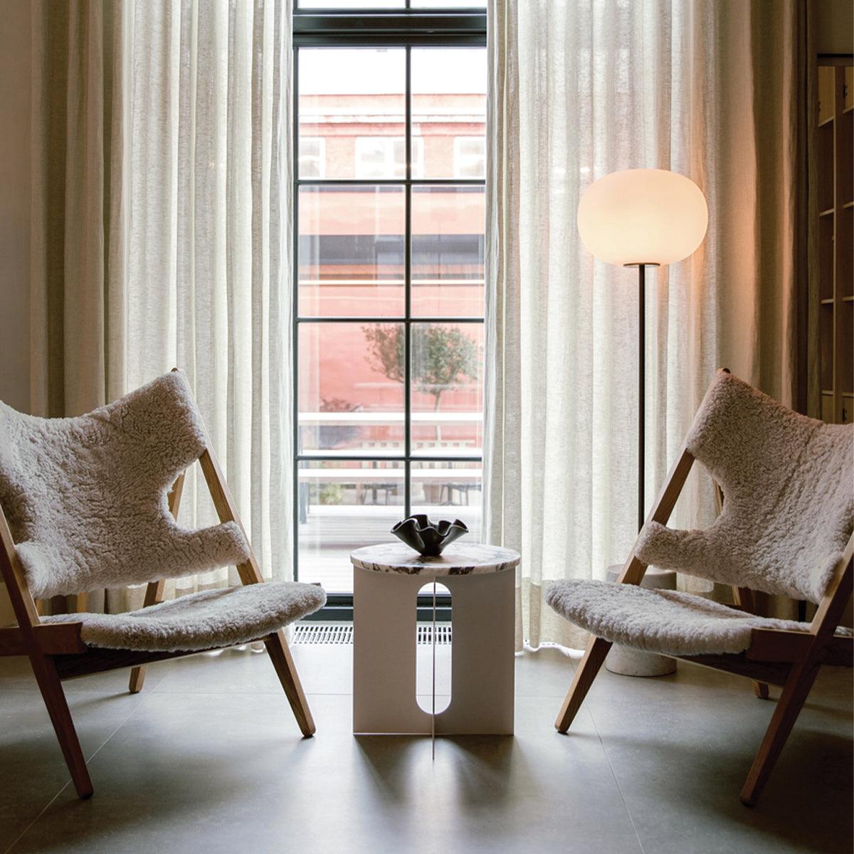 Jowesa Travertine Floor Lamp