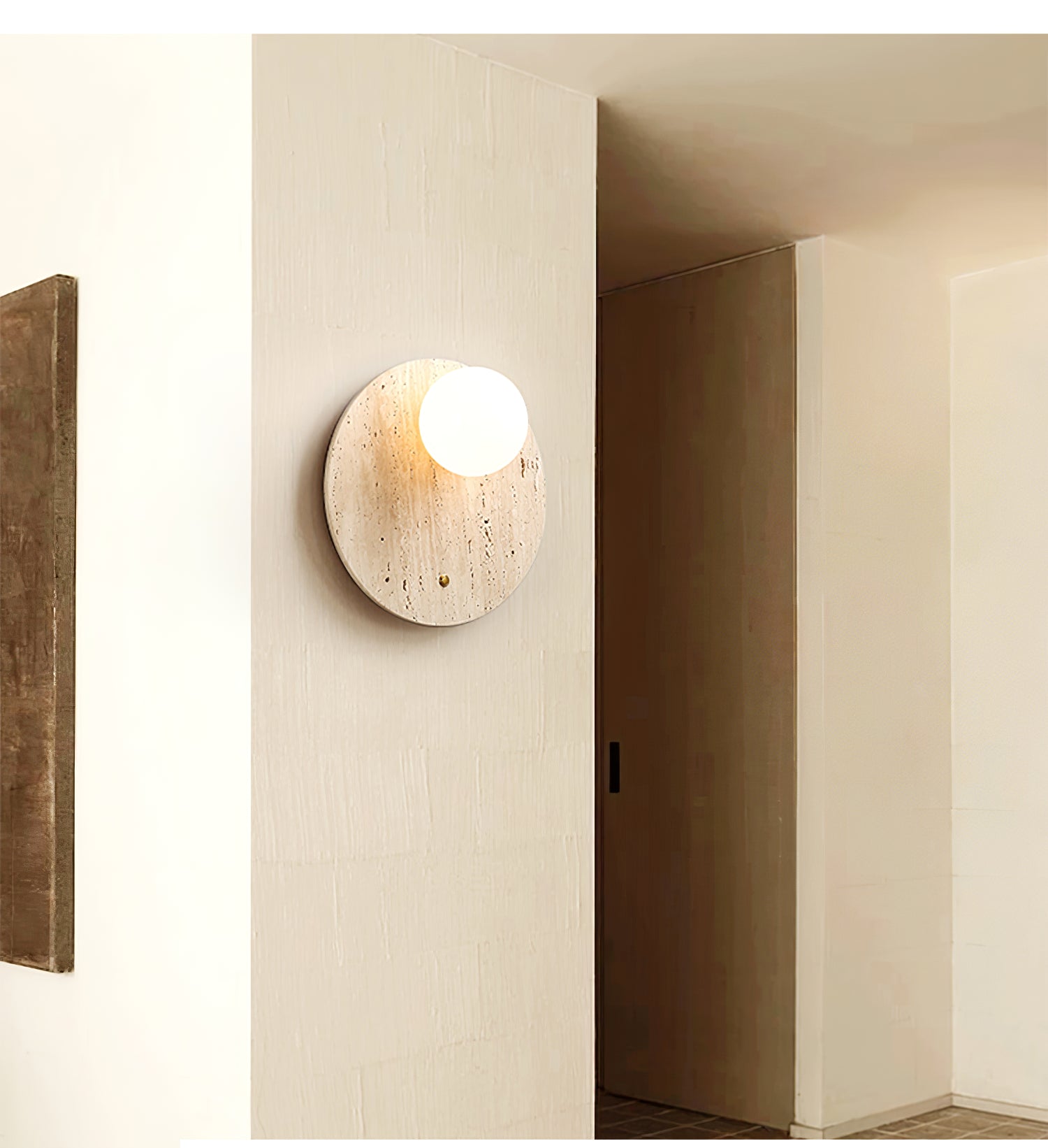 Loteva Natural Stone Wall Light