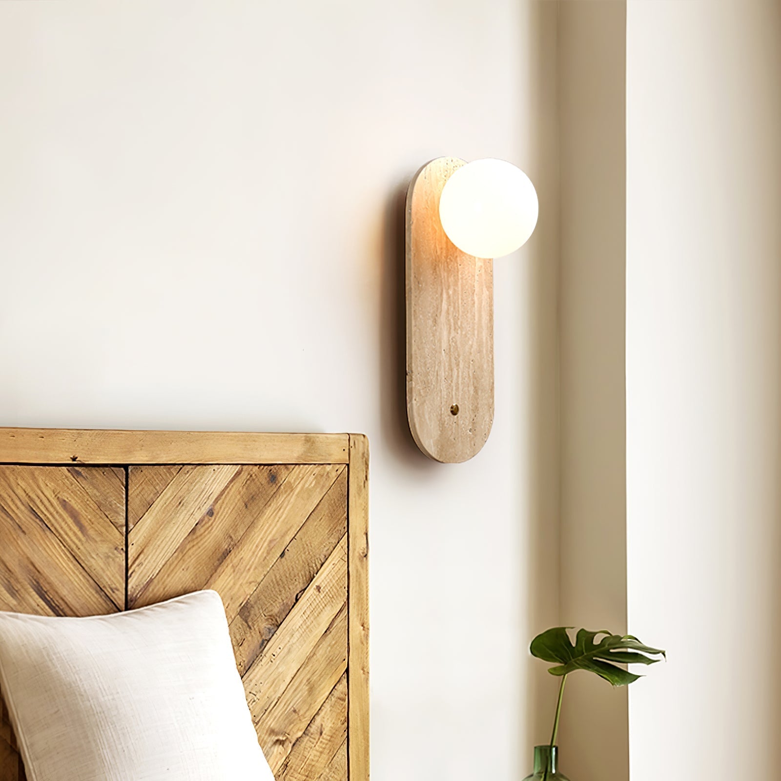 Loteva Natural Stone Wall Light