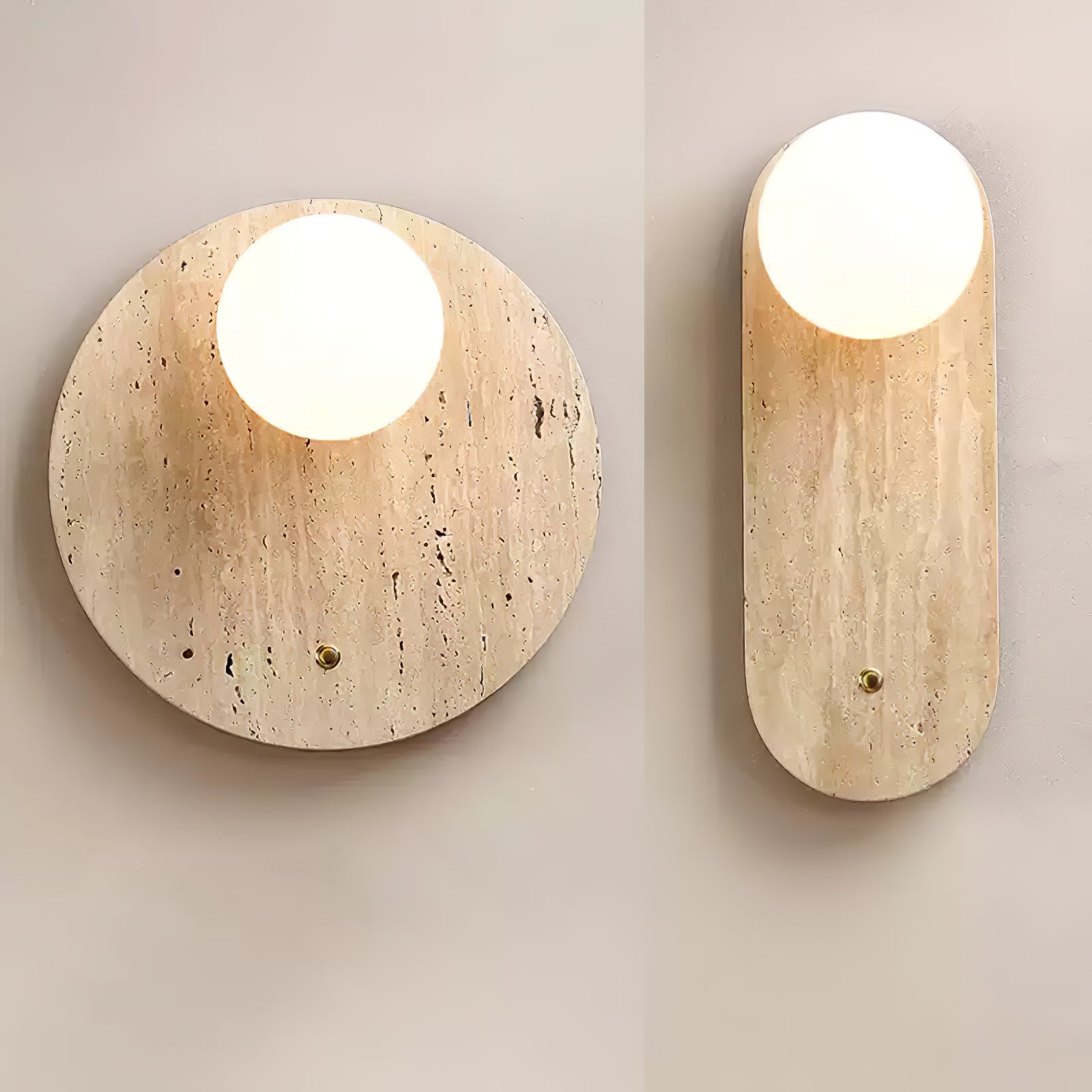 Loteva Natural Stone Wall Light