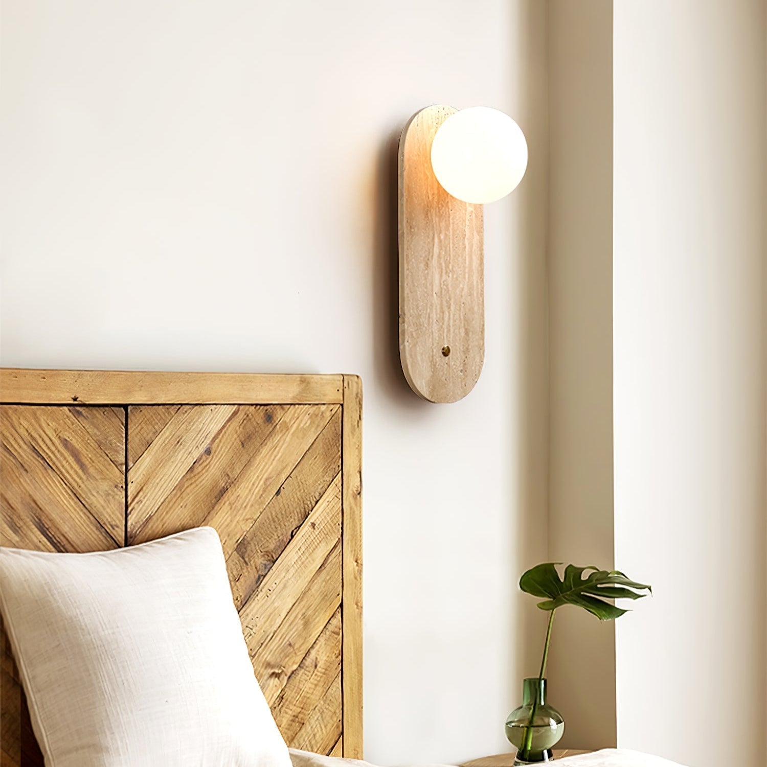 Loteva Natural Stone Wall Light