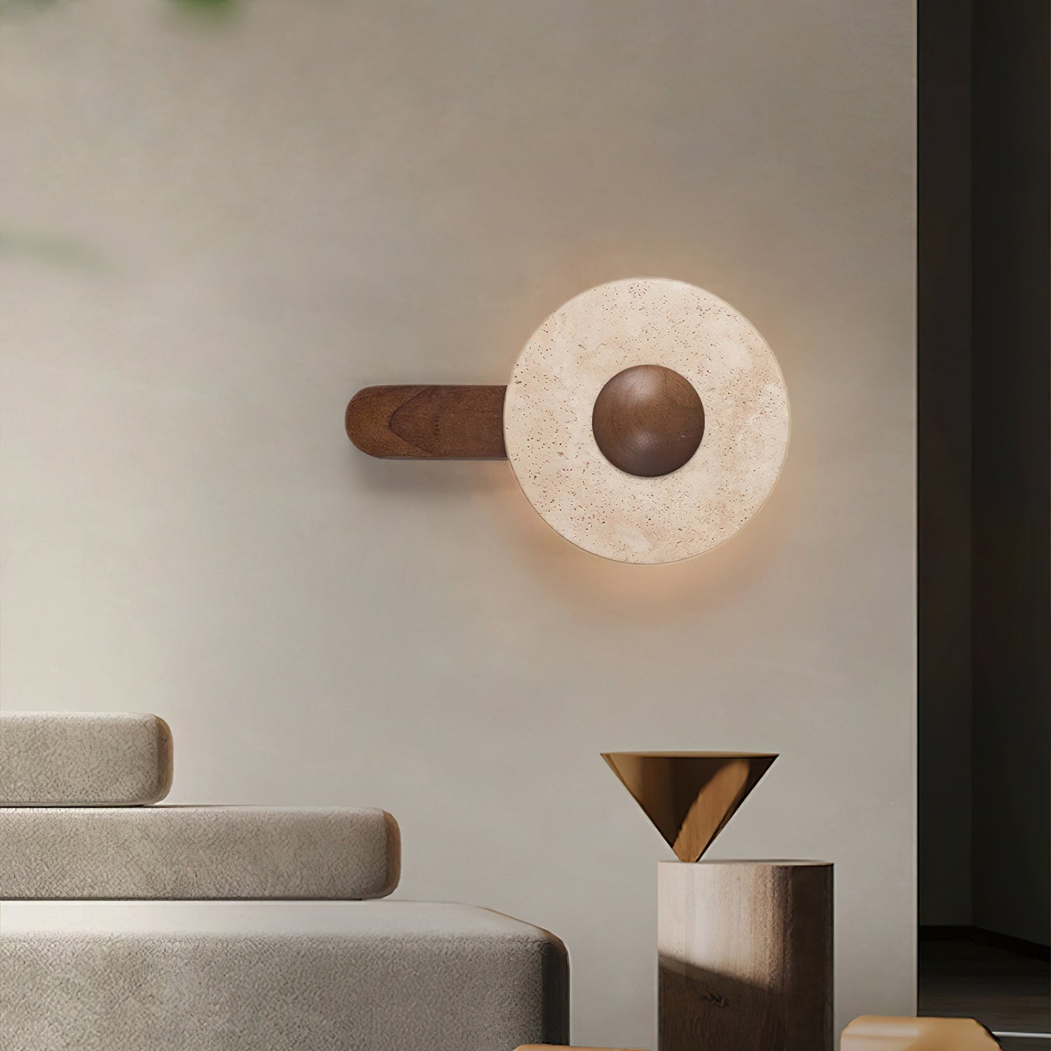 Jome Travertine Wall Light
