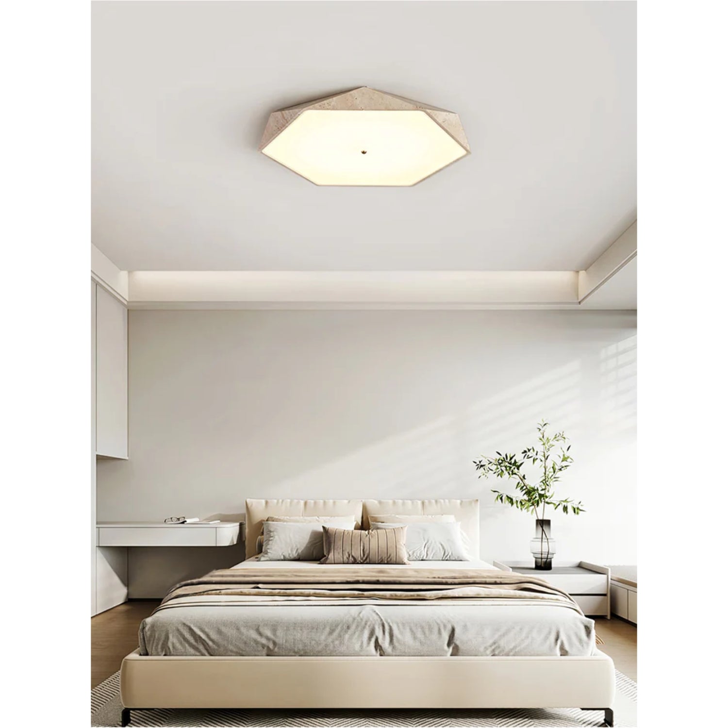 Hocesa Natural Stone Ceiling Light