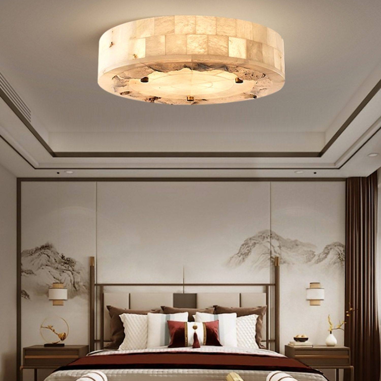 Lovielle Alabaster Ceiling Light