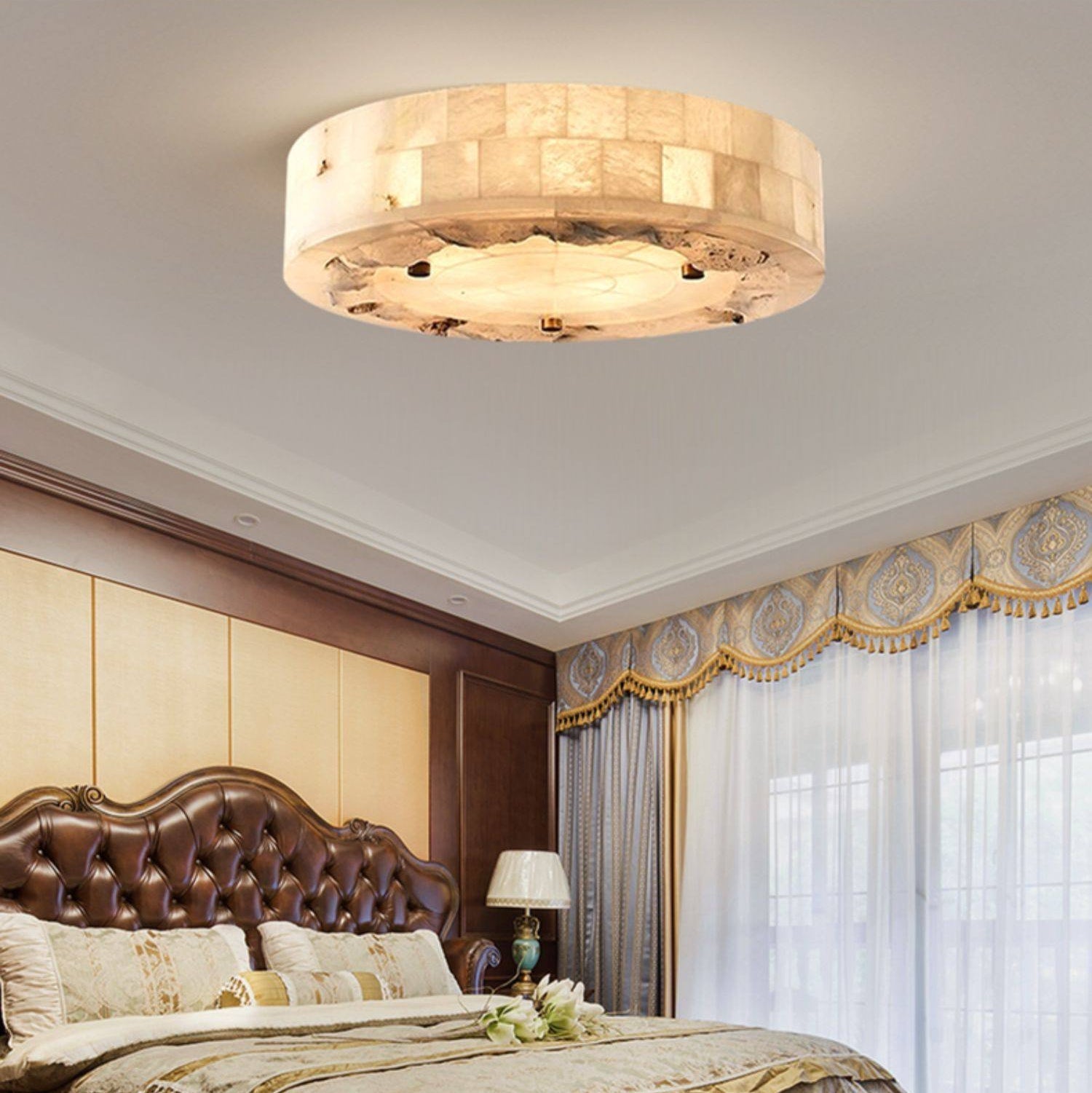 Lovielle Alabaster Ceiling Light