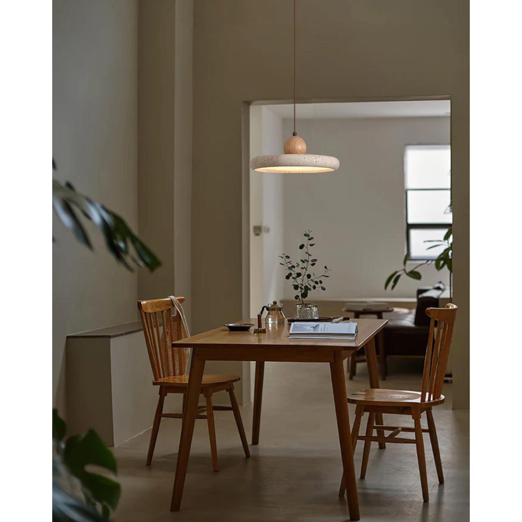 Quarvess Travertine Pendant Light