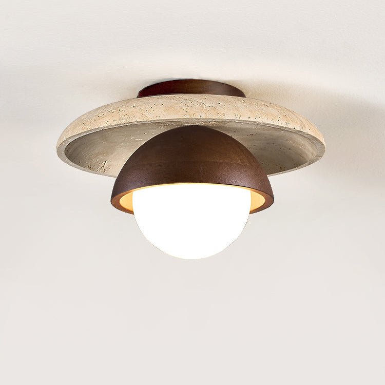 Menosa Travertine Ceiling Light
