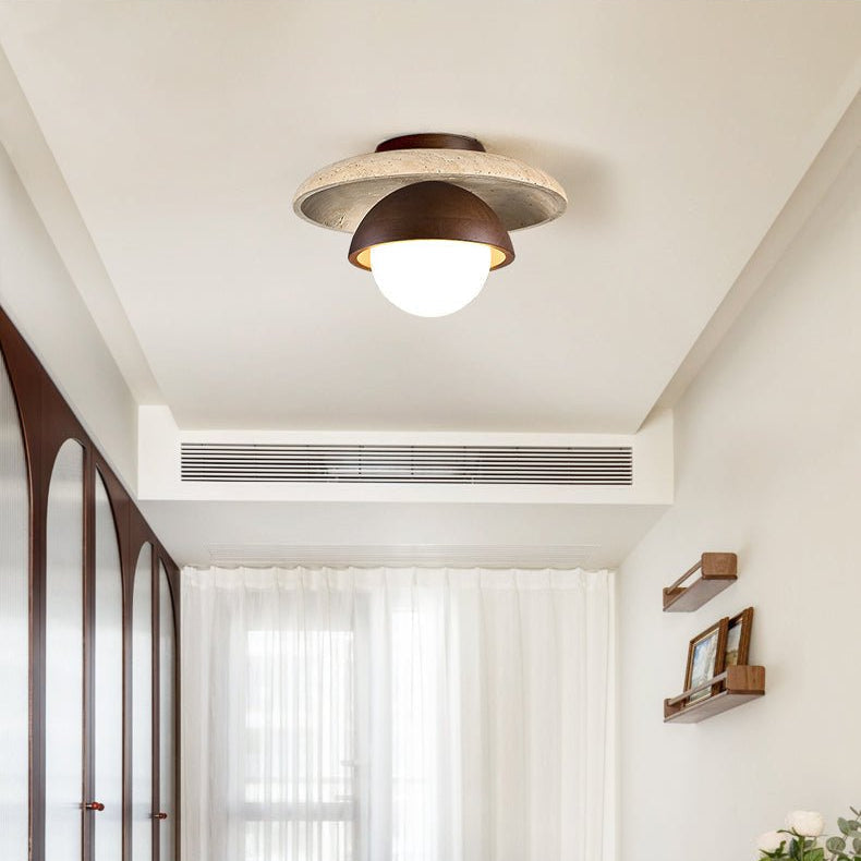Menosa Travertine Ceiling Light