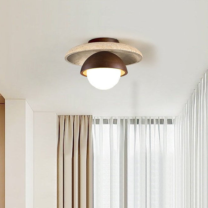 Menosa Travertine Ceiling Light