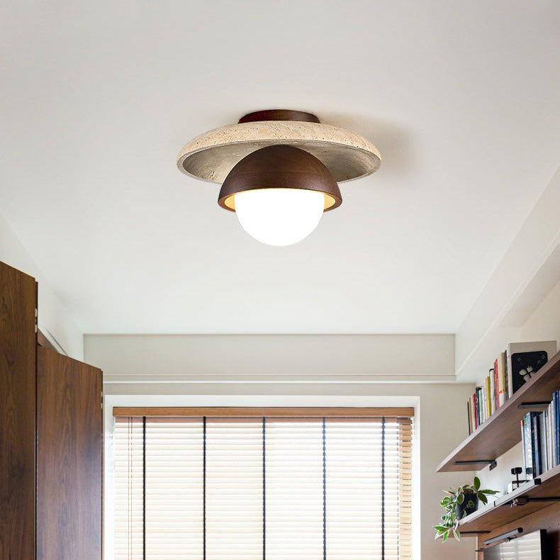 Menosa Travertine Ceiling Light