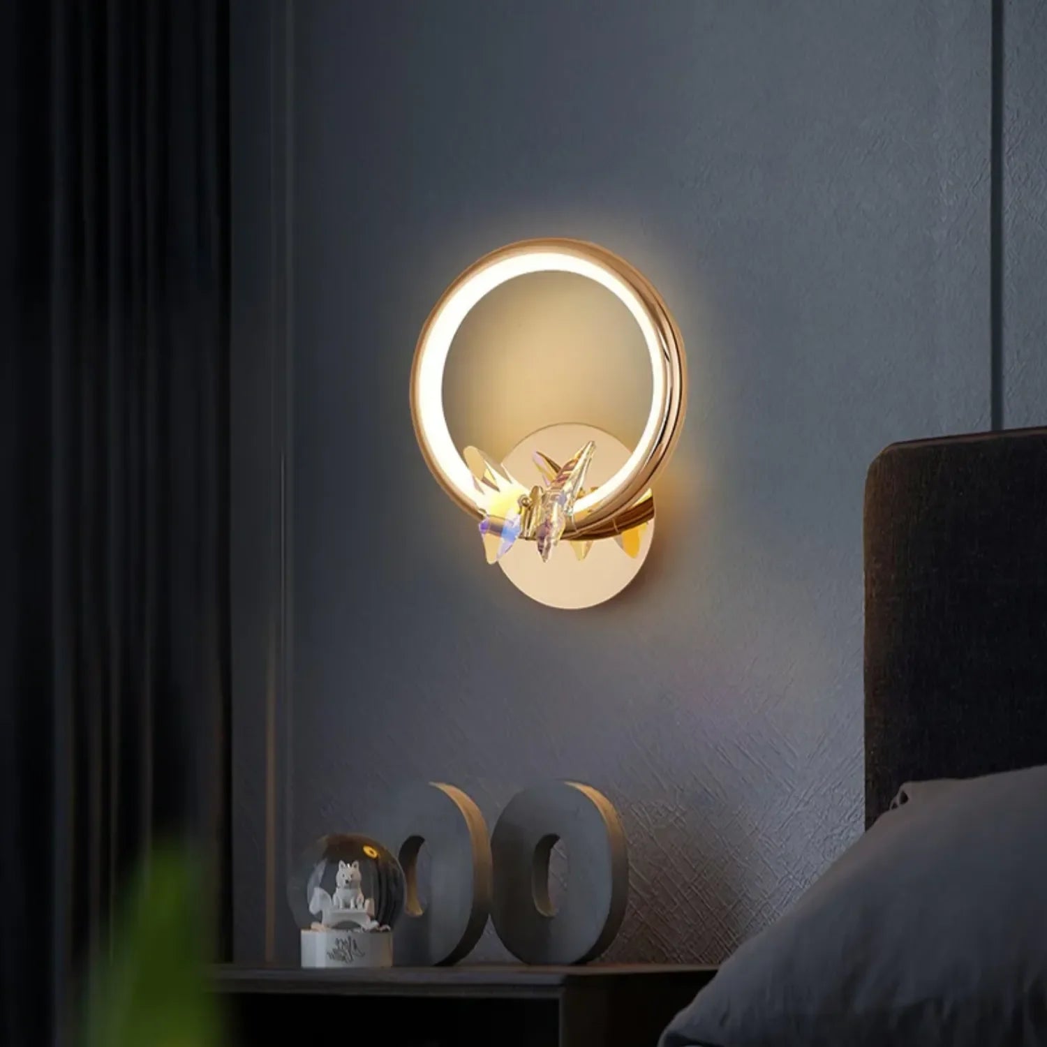 Ring Butterfly Wall Light