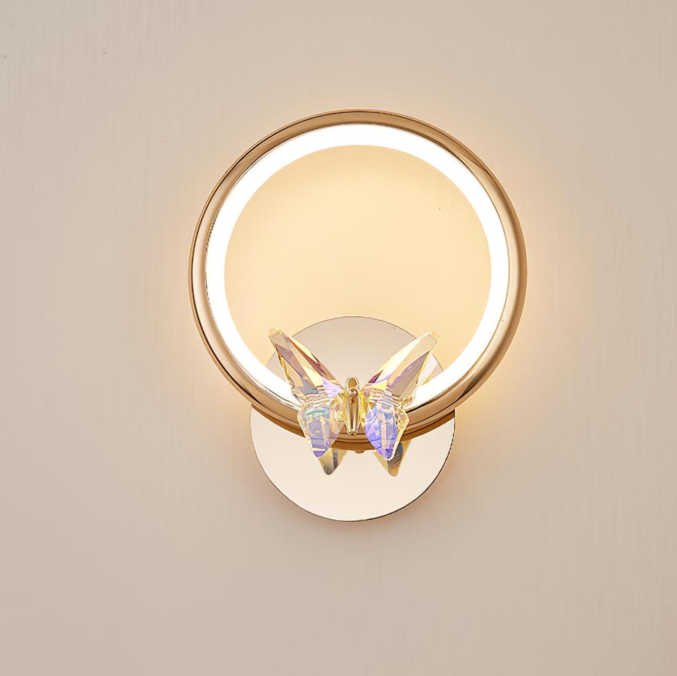 Ring Butterfly Wall Light